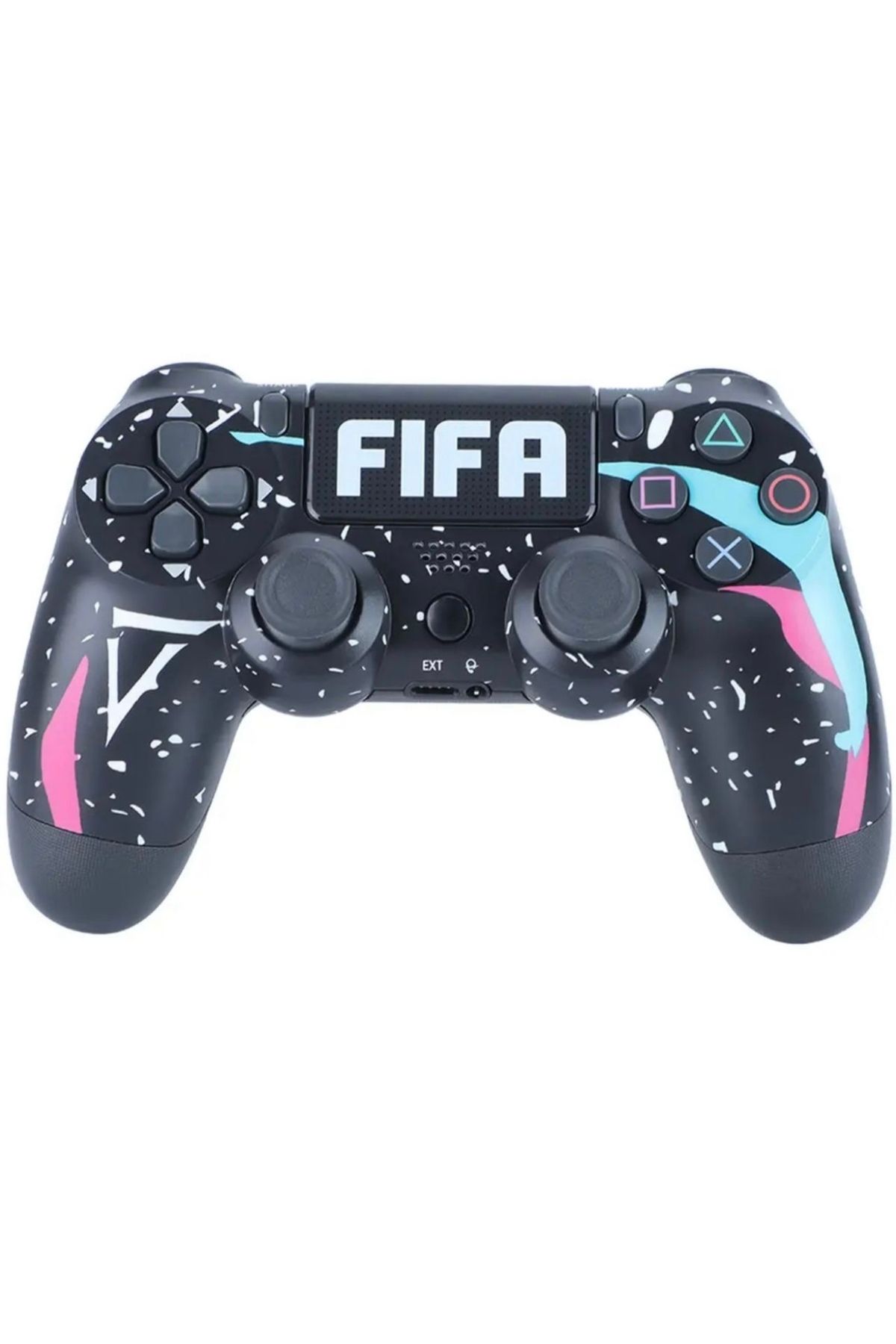 CRK TECH Ps4 Kablosuz Gamepad Garantili Joystick Yenilenmis Gamepad Controller - FIFA SİYAH