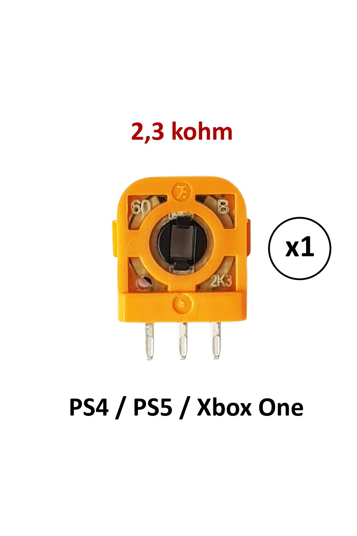 POPKONSOL PS4 PS5 Xbox One Mikro Direnç 2.3k Micro Switch Potans Turuncu 1 Adet