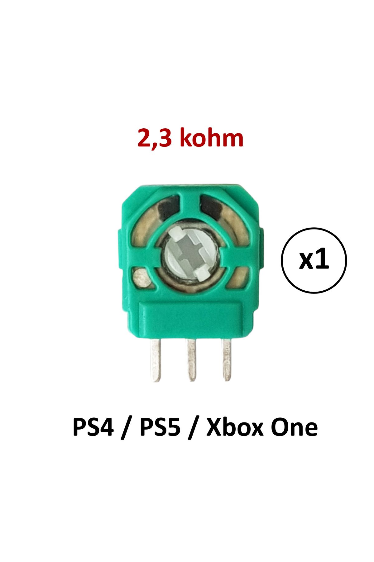 POPKONSOL PS4 PS5 Xbox One Mikro Direnç 2.3k Micro Switch Potans Yeşil 1 Adet