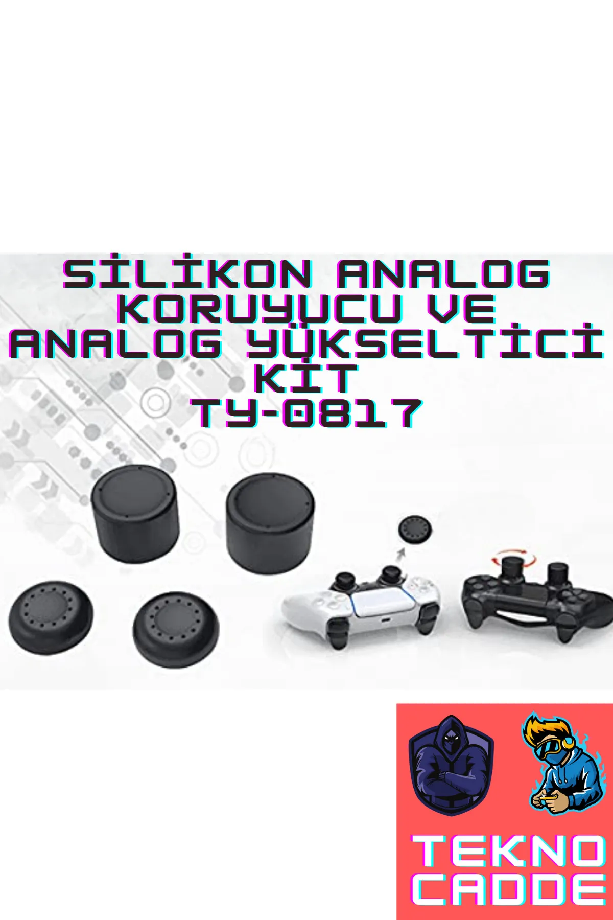 beboncool Ps5 Dualsense Ps5 Dualsense Edge Ps4 Joystick Analog Yükseltici Analog Koruyucu Başlık