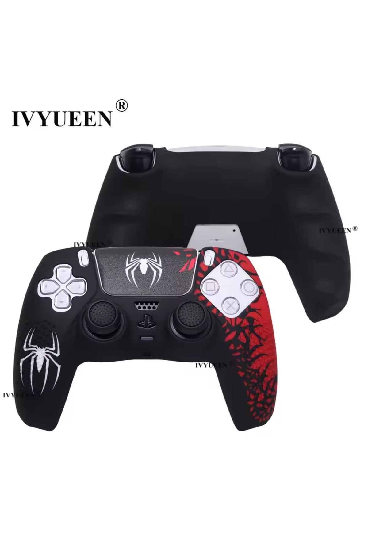 CRKTEKNOLOJİ Ps5 Dualsense Spiderman Desenli Gamepad Uyumlu Slikon Kılıf Case