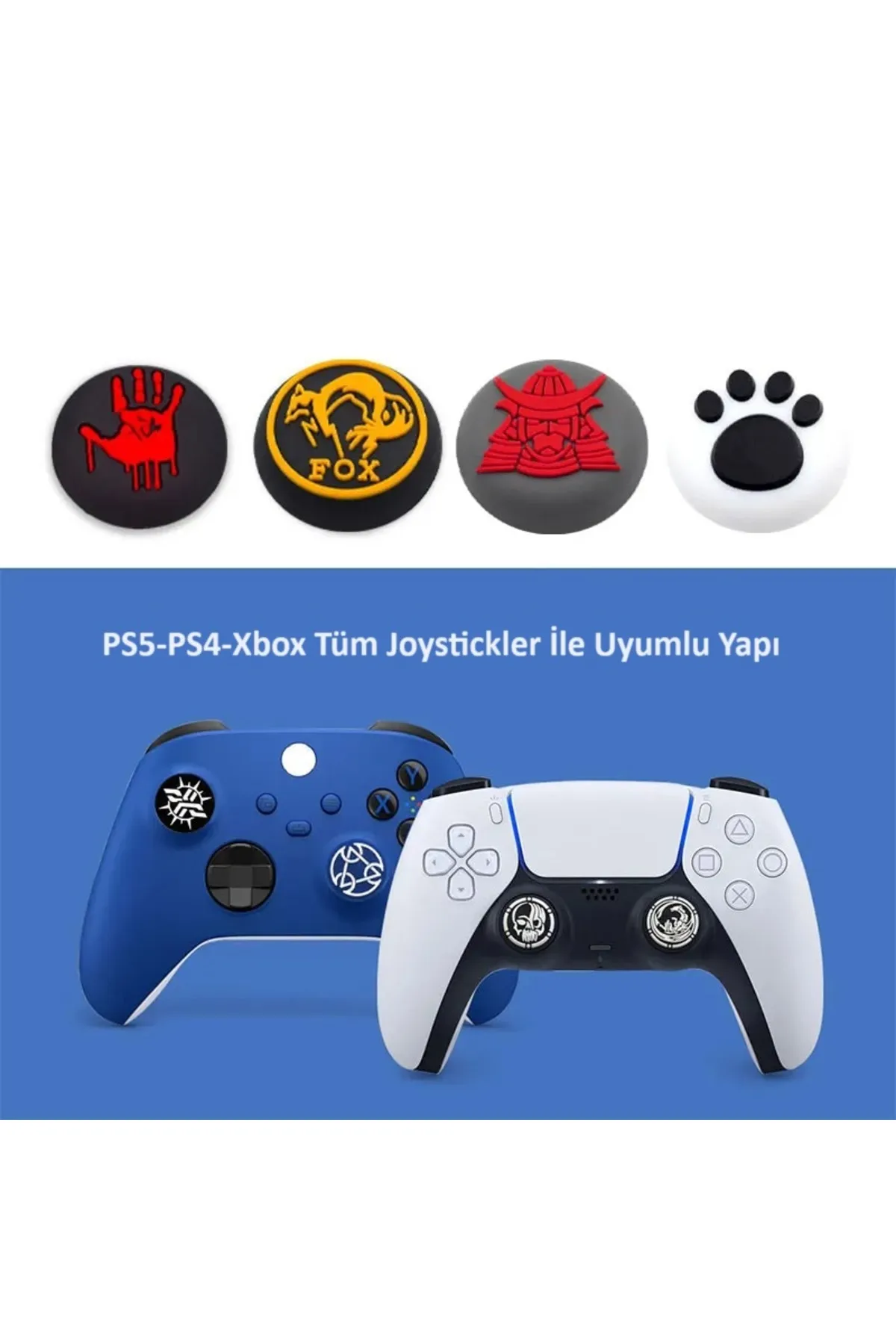 beboncool Ps5-Ps4-Ps3-Xbox One-One X-One S-Series X-Series S Uyumlu Analog Koruyucu Silikon PAD