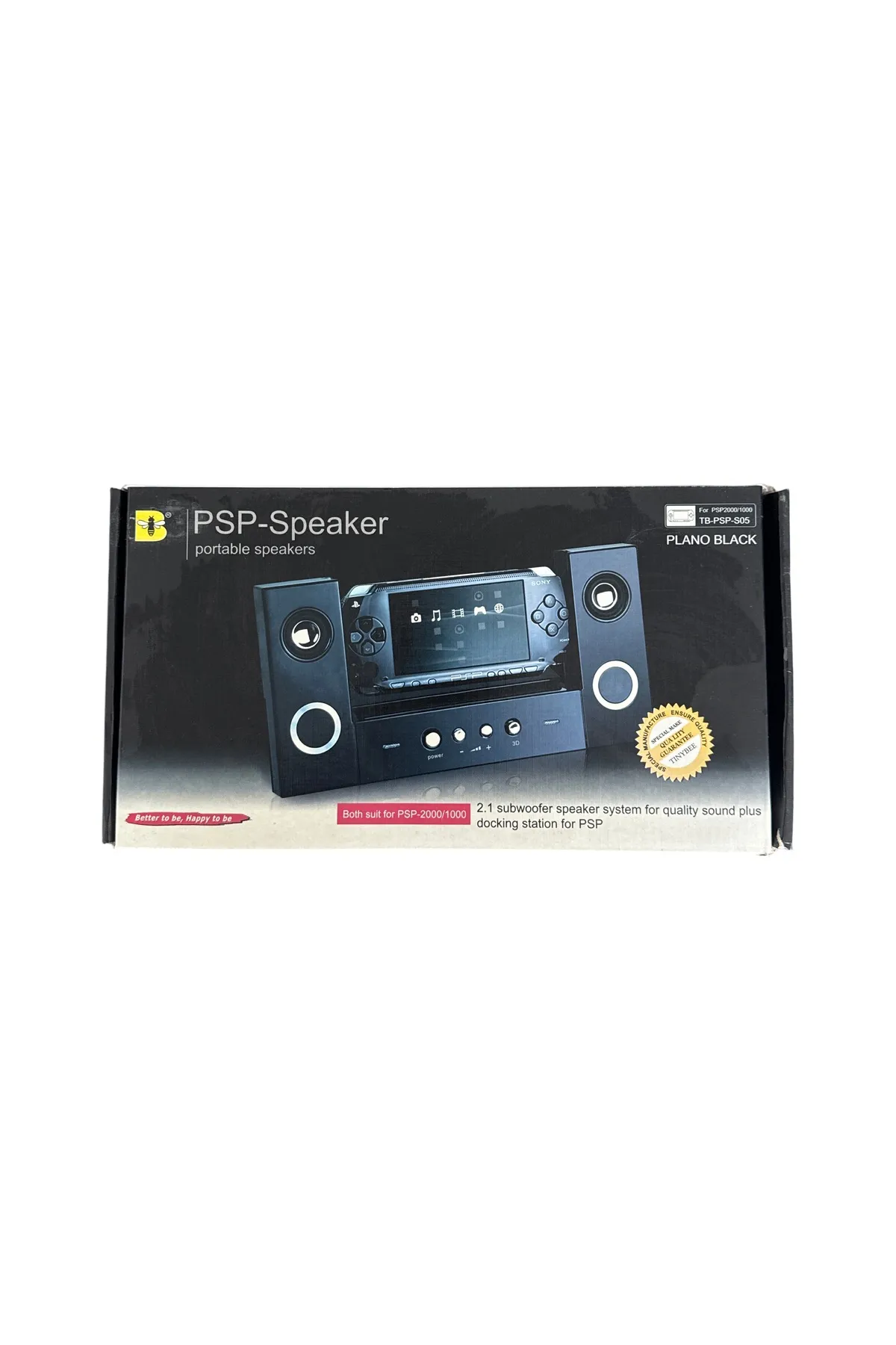 YUES Psp Speaker Stand Psp Hoparlör Işıklı Siyah ( Psp 2000/ 3000 Uyumlu)