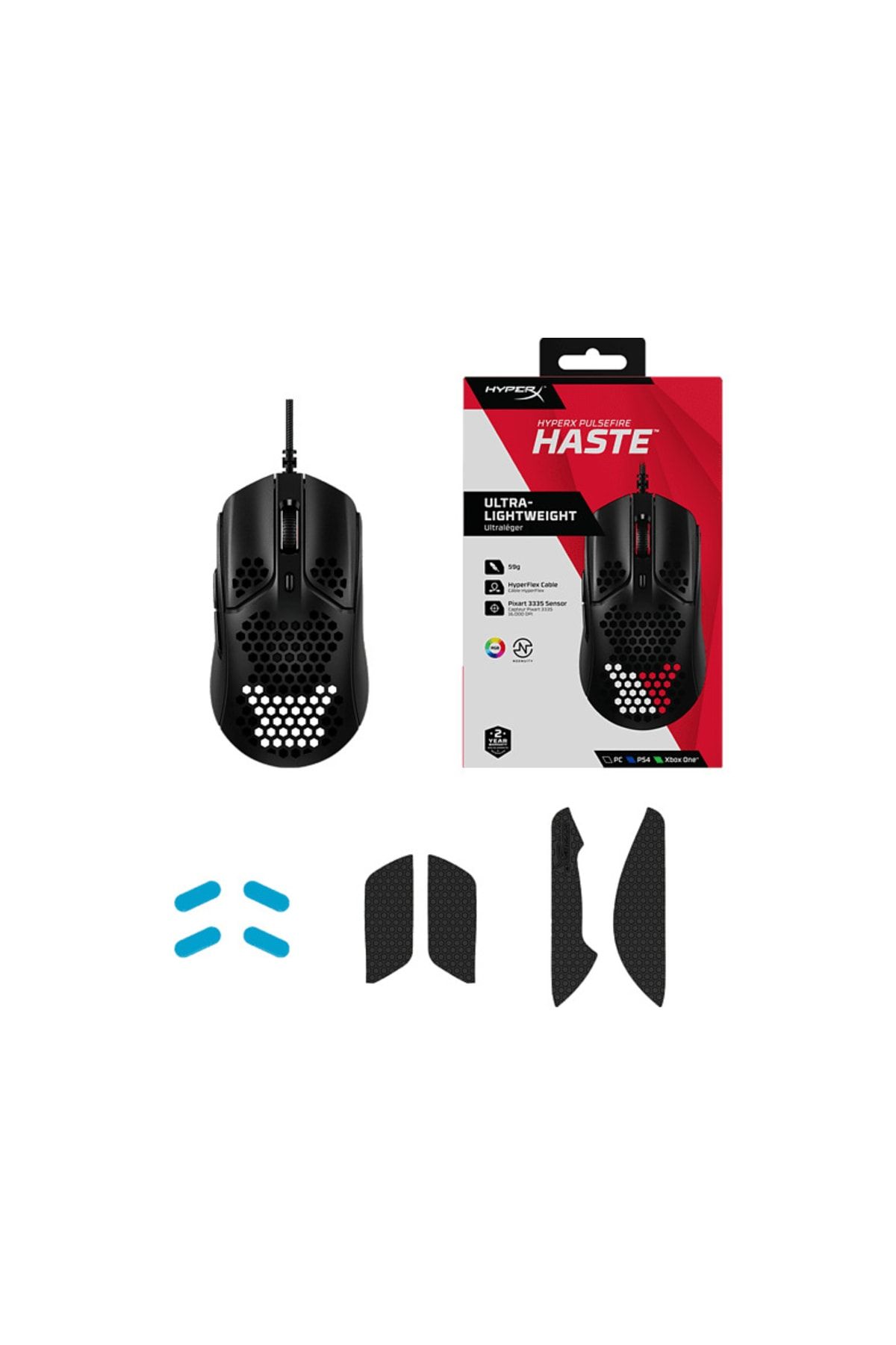 HyperX Pulsefire Haste Blk Hmsh1-a-bk/g Kablolu Mouse Siyah