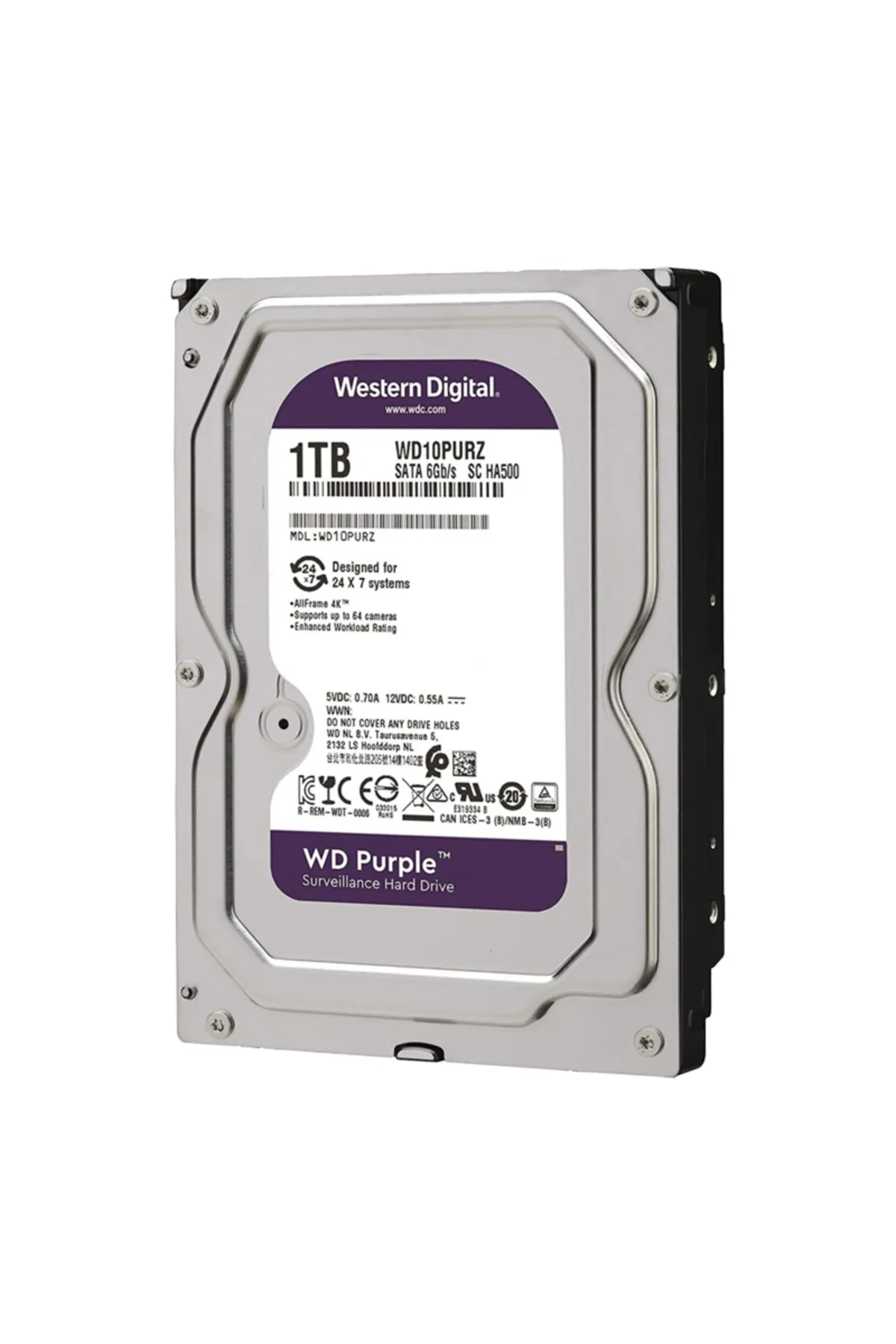 robotrend Purple 10Purz 1 Tb Sata 6Gb/S 7/24 GüvenliK Harddisk (4906)