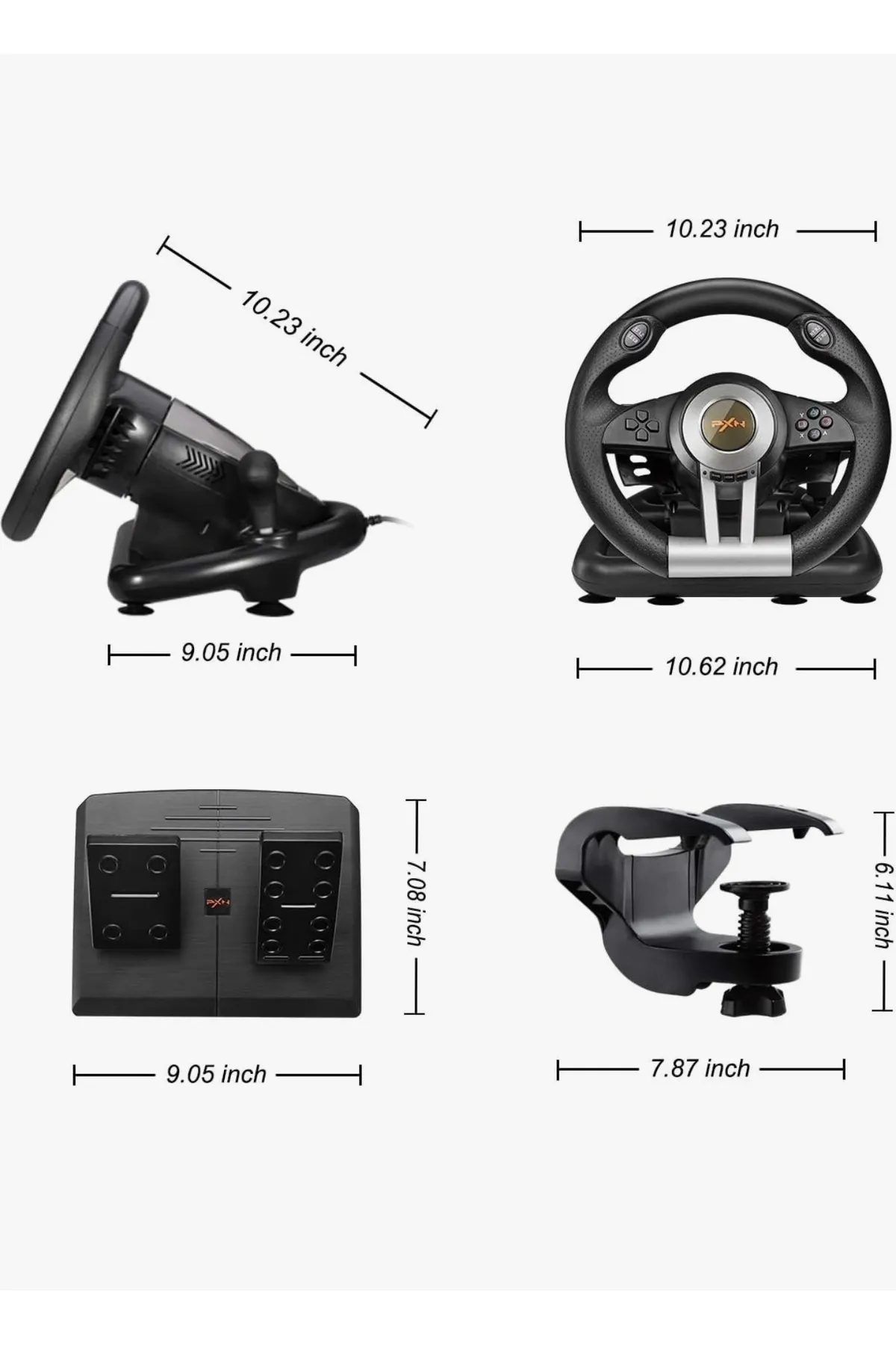 CRK TECH Pxn V3 Pro Direksiyon Seti Ps4 Ps3 Xbox Vites Pedal Uyumlu