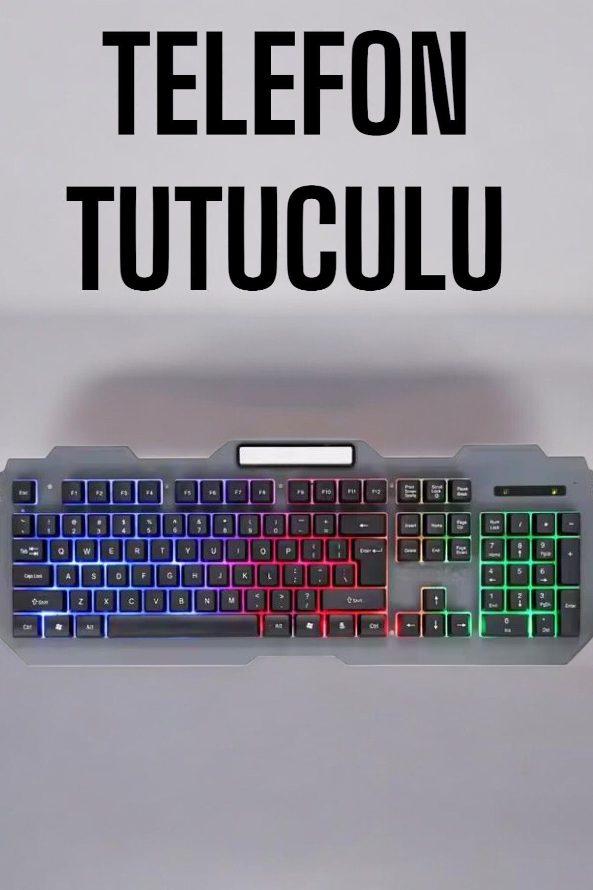 Genel Markalar Q Klavye RGB Işıklı Klavye Ve Mouse Seti Kablolu