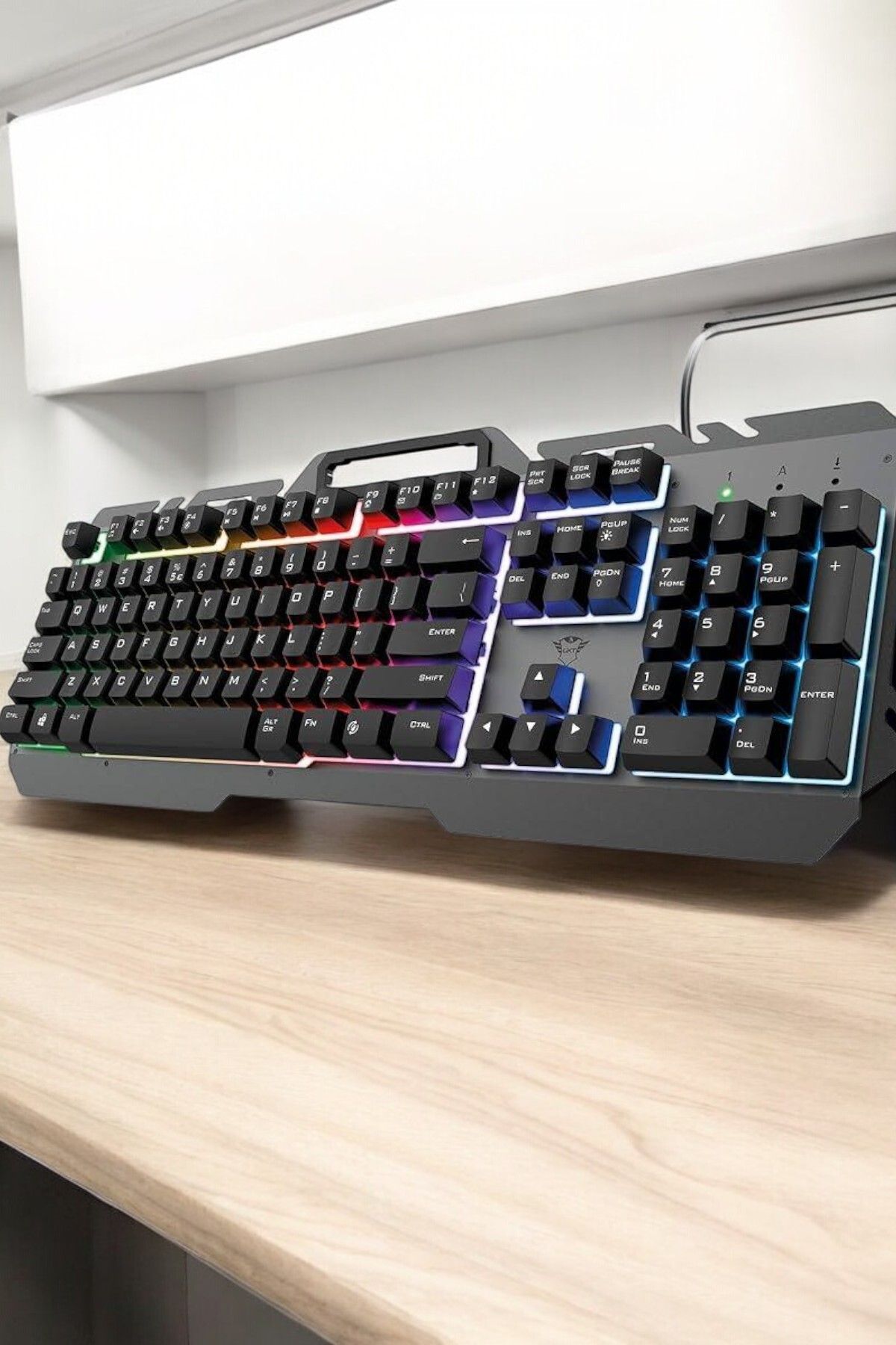 Genel Markalar Q Klavye RGB Işıklı Klavye Ve Mouse Seti Kablolu