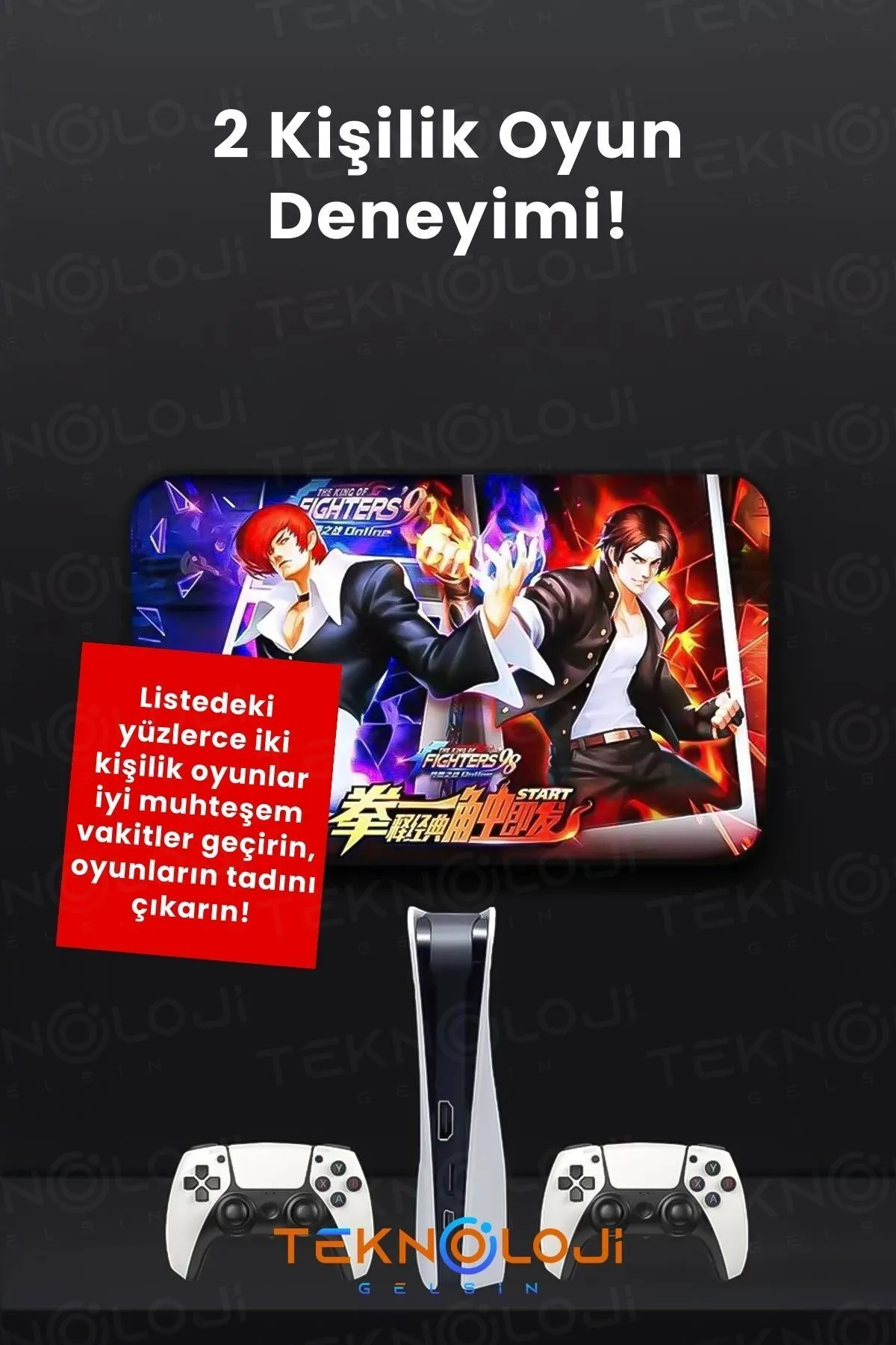 Teknoloji Gelsin Q10 Atari 4K UltraHd Oyun Konsolu Çift Konsol 26.776 Oyun 128 Gb 2.4Ghz 3D NeoGeo/Sega/PS1-2/GTA/NBA