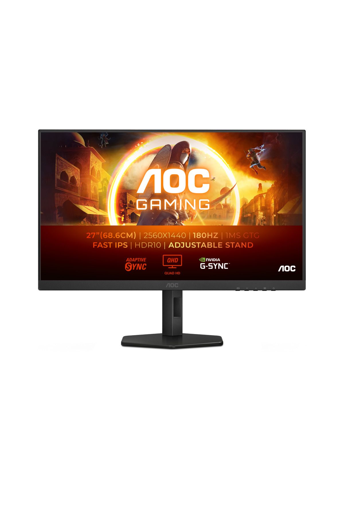 AOC Q27G4XF 27" 180 Hz 0.5 ms Adaptive-Sync QHD Fast IPS HDR10 Oyuncu Monitörü