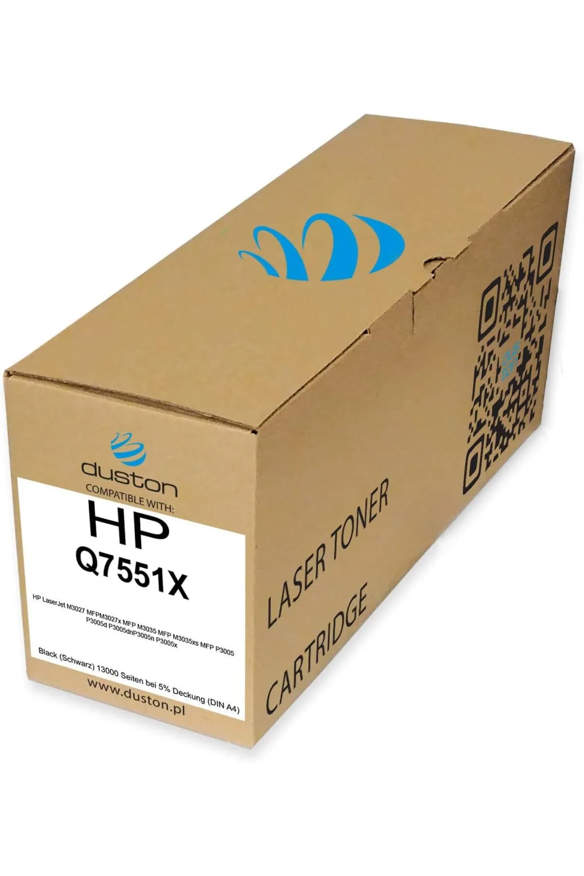 HP Q7551X TONER  LaserJet M3027 MFPM3027x MFP M3035 MFP M3035xs MFP P3005 P3005d P3005dnP3005n P3005x