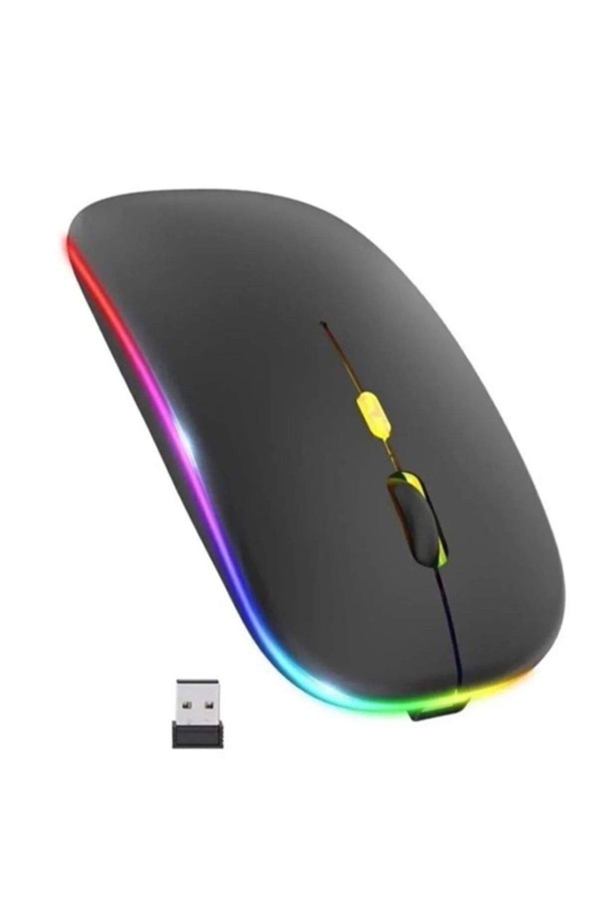 RabbitTech RABBİTKablosuz Wireless 2.4g Bluetooth Sessiz Mouse Şarj Edilebilir Rgb Renkli Ergonomik Tasarımlı