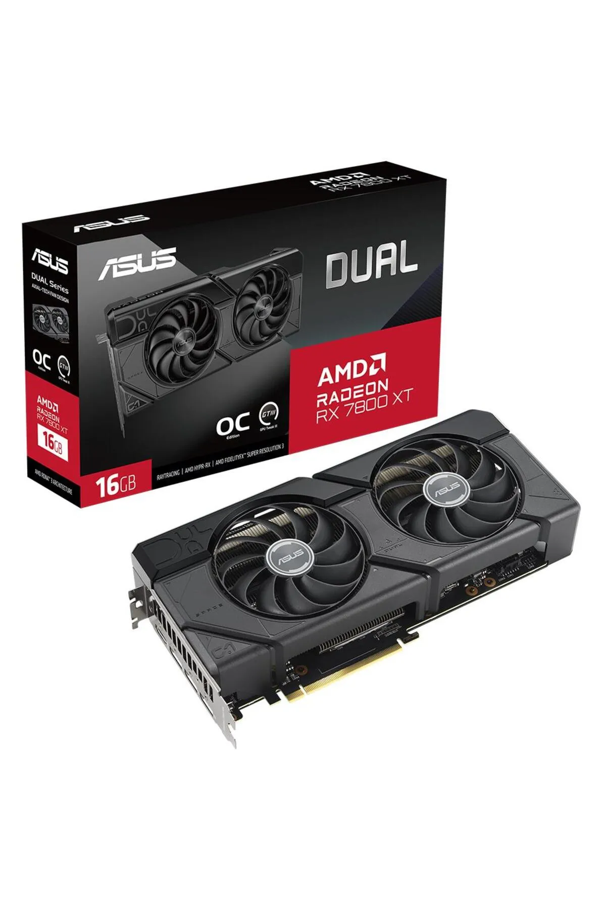 Asus Radeon RX 7800 XT DUAL OC Edition 16GB GDDR6 256Bit DUAL-RX7800XT-O16G Ekran Kartı