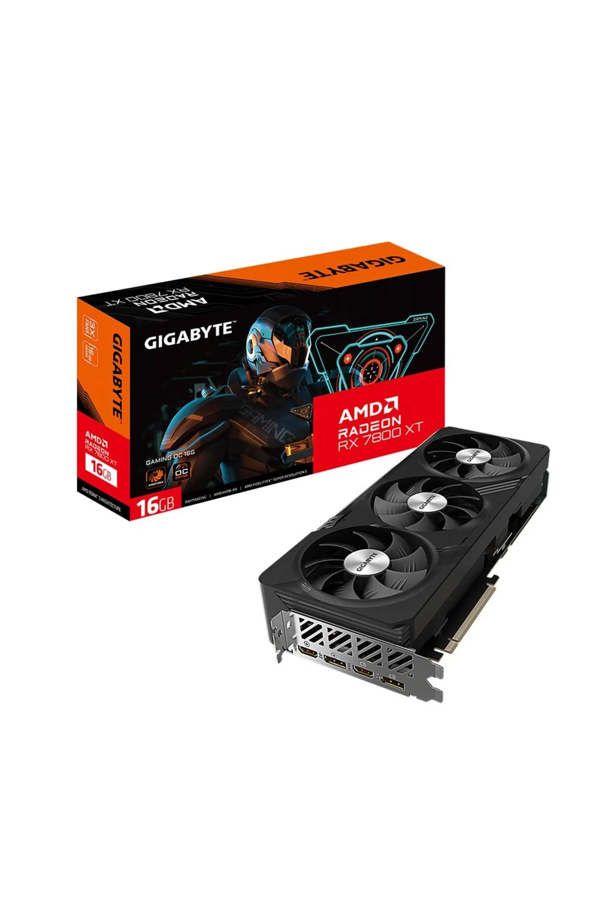 Gigabyte Radeon Rx 7800xt Gamıng Oc 16g Gv-r78xtgamoc-16gd Amd Gddr6 256bit Gaming (OYUNCU) Ekran Ka