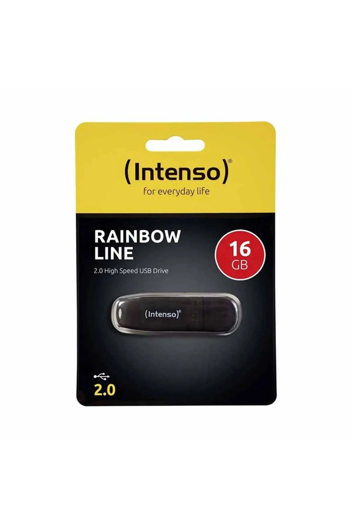 Intenso Rainbow Line Usb Bellek 16 Gb Siyah Usb 2.0