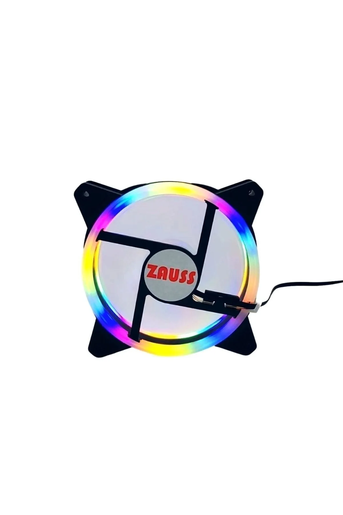 Genel Markalar Rainbow Rgb Kasa Fanı 12cm Renkli Gökkuşağı Fanı 0.3a