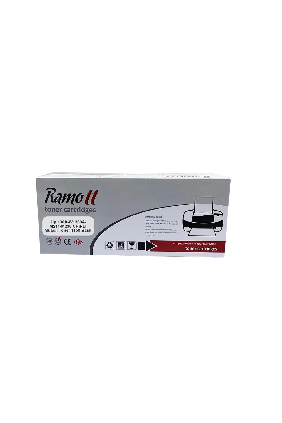 TonerGrup Ramott Hp 136a-w1360a-m211-mfp M236 Chipli Muadil Toner 1150 Baskı