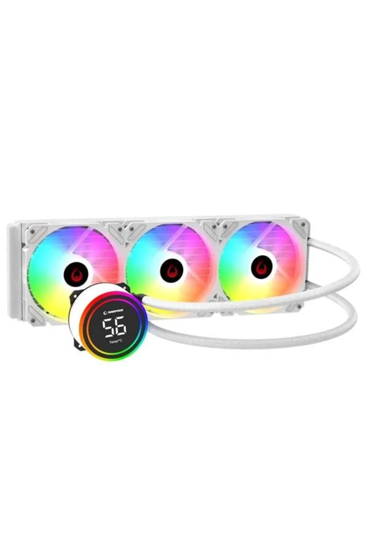 Hızlı Stok RAMPAGE 360MM HELIOS C17 RGB AM5-1700P SIVI SOĞUTMALI İŞLEMCİ FANI BEYAZ