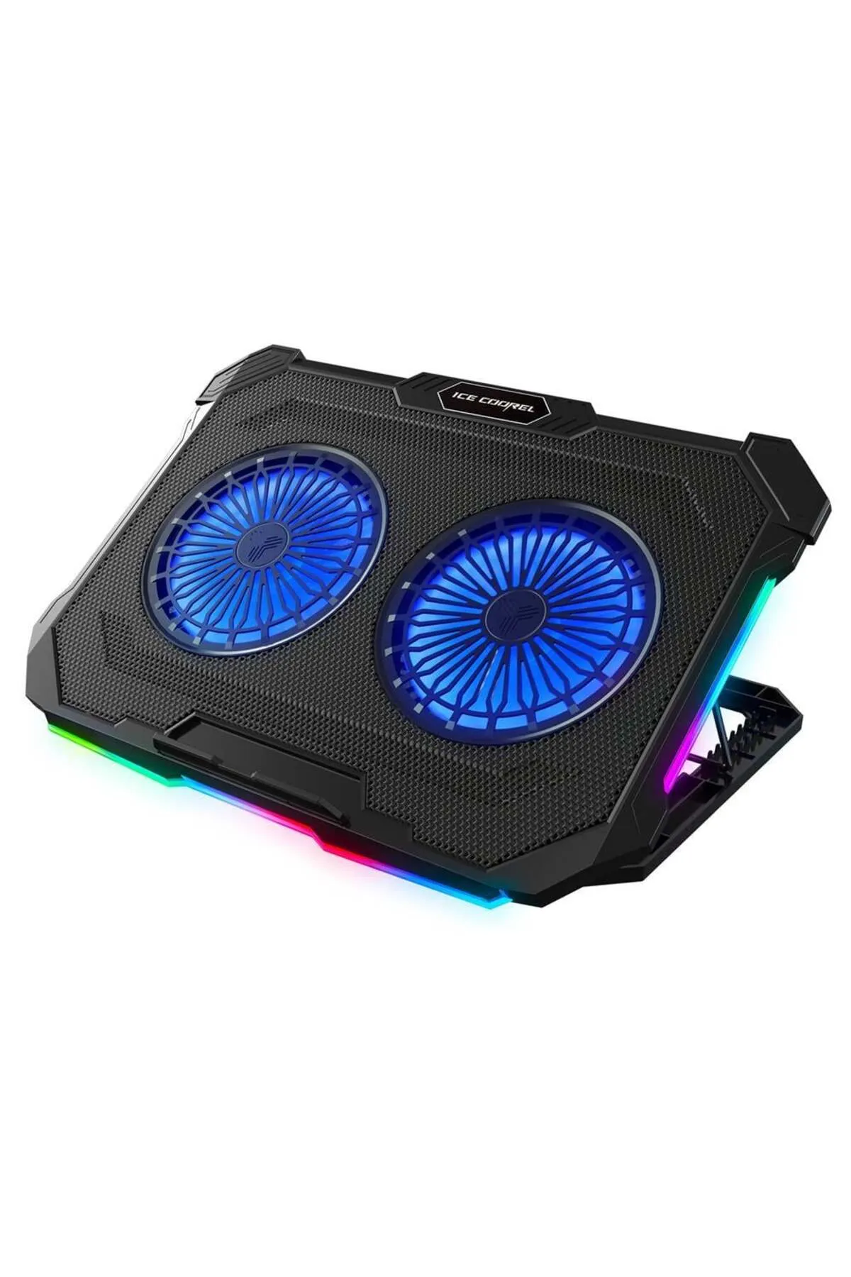 Addison Rampage Sirius S46 RGB Işıklı 2 Fanlı Yükseklik Ayarlı 125 -125-15 2 USB Port Notebook Soğutucu