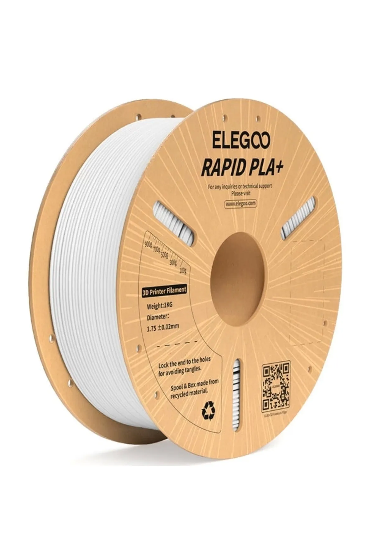 ELEGOO Rapıd Pla Filament Beyaz 1kg