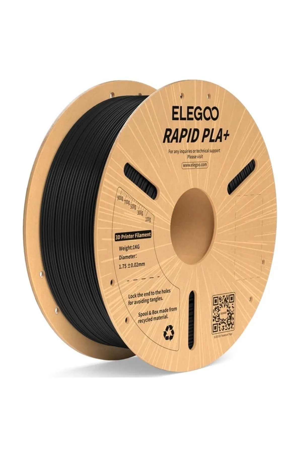 ELEGOO Rapıd Pla Filament Siyah 1kg