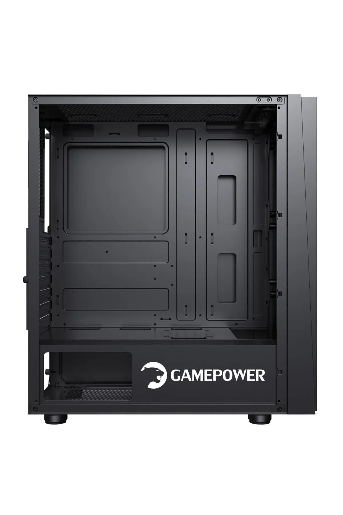 Gamepower Ravadin 3* ARGB Infinity Fan Temperli Cam 500W 80+ Bronze Dahili PSU Gaming ATX Kasa