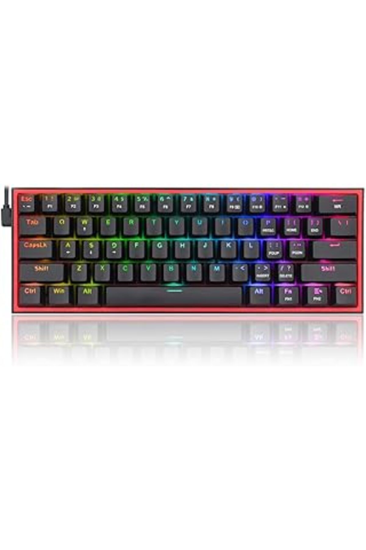 Cepahir Redragon K617-Rgb 16,8 Milyon Rgb Aydınlatma, Red Switch Fizz%60 Q Türkçe Kablolu Mekanik Oyuncu Kl