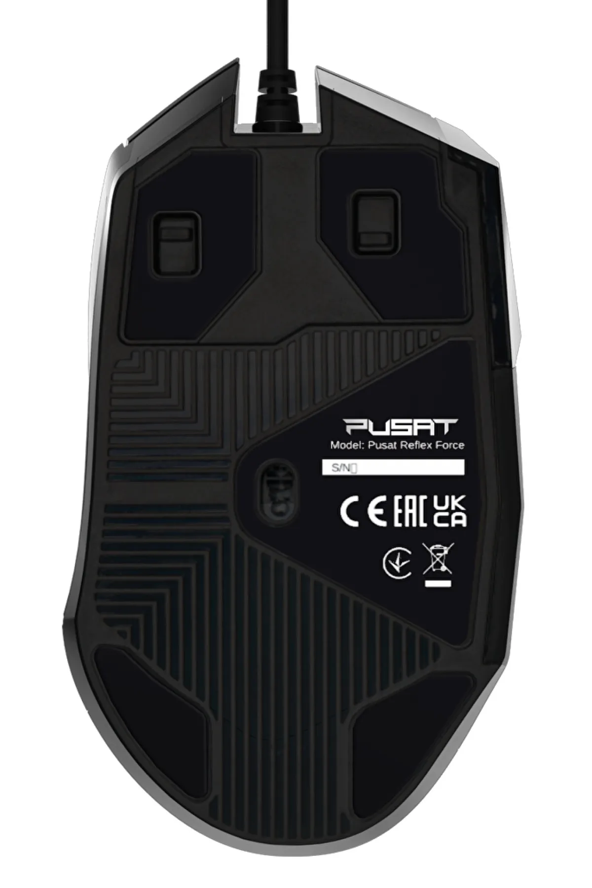 Pusat Reflex Force 18000 DPI Oled Ekranlı Yüksek Performanslı RGB Oyuncu Mouse-Siyah