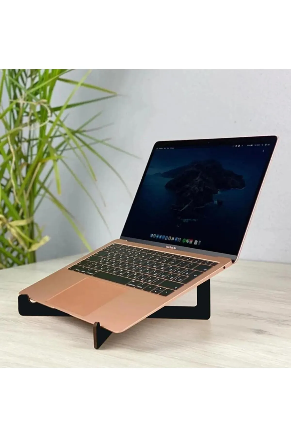 REGMUSSHOP Regmus Taşınabilir Beyaz Ahşap Notebook Yükseltici&laptop Standı