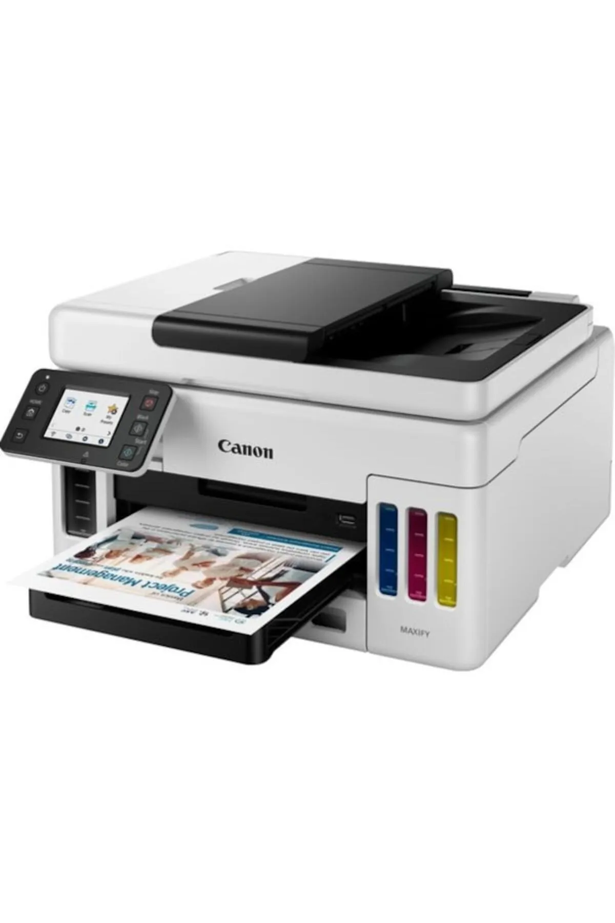 Canon Renkli İnternet Bağlantılı Mürekkep Tanklı Yazıcı/Tarayıcı/Fotokopi Makinesi, Beyaz