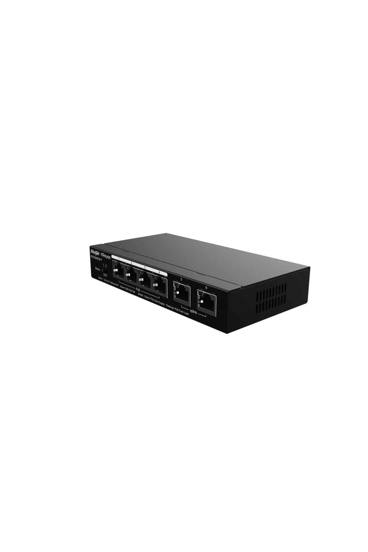 RUIJIE Reyee RG-ES206GC-P 6 Portlu 4 Port POE (54W) Gigabit Cloud Yönetilebilir Switch