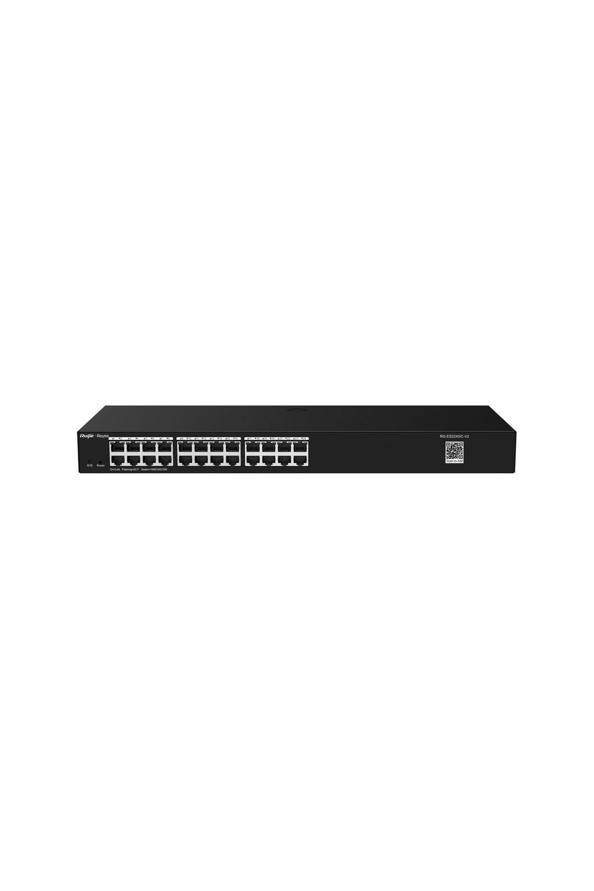 RUIJIE Reyee RG-ES224GC 24 Port Gigabit Ruijie Colud Yönetilebilir Switch Metal Kasa