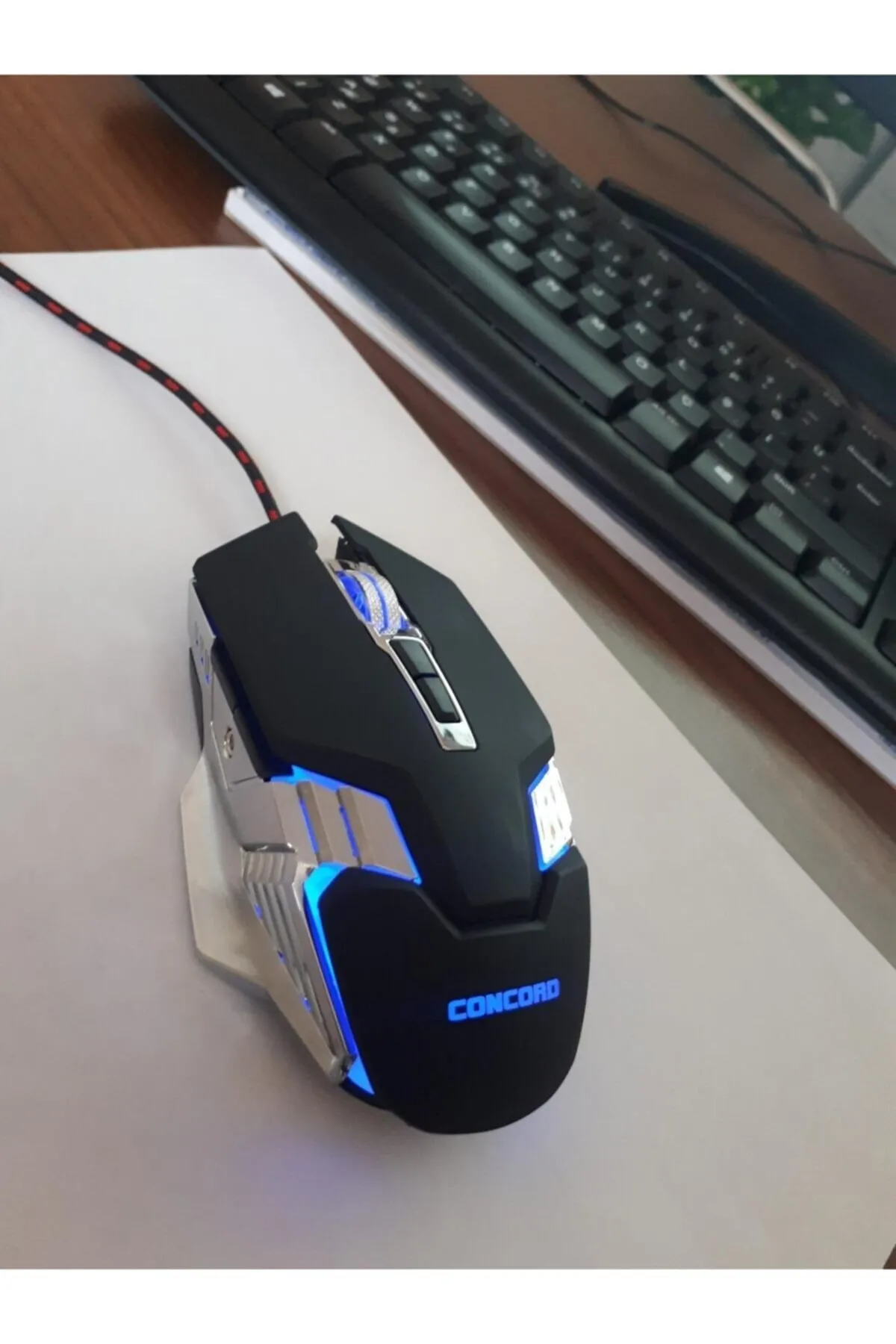 Concord Rgb 7200 Dpı Kablolu 7 Tuşlu Gaming Oyuncu Mouse (FARE) Ve Pad