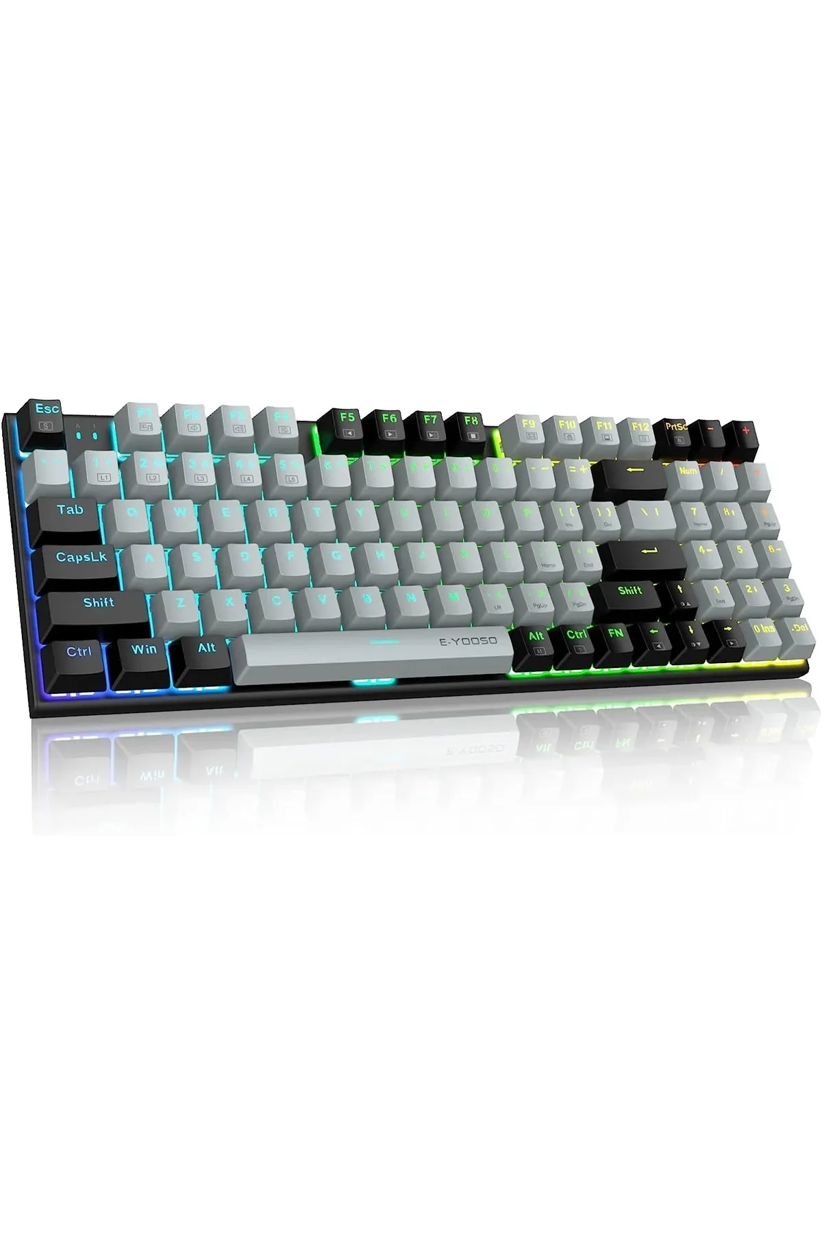 e-yooso Rgb Gamer Mekanik Klavye Z-19 (metal Gövde) Huano Red Switch