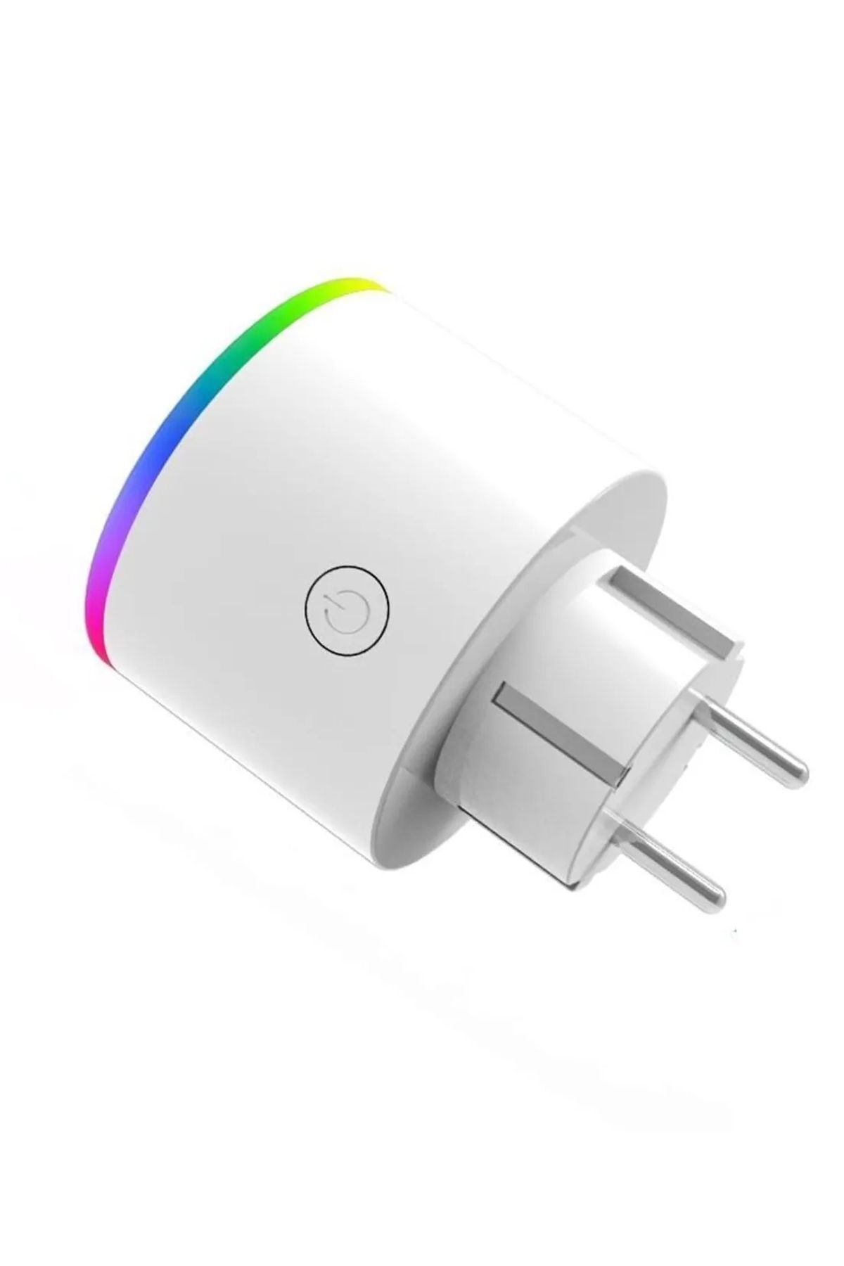 The Wlue RGB Işıklı Akım Korumalı 2.4G Wifi Akıllı Priz 16A TUYA Destekli APP Kontrol Smart Plug