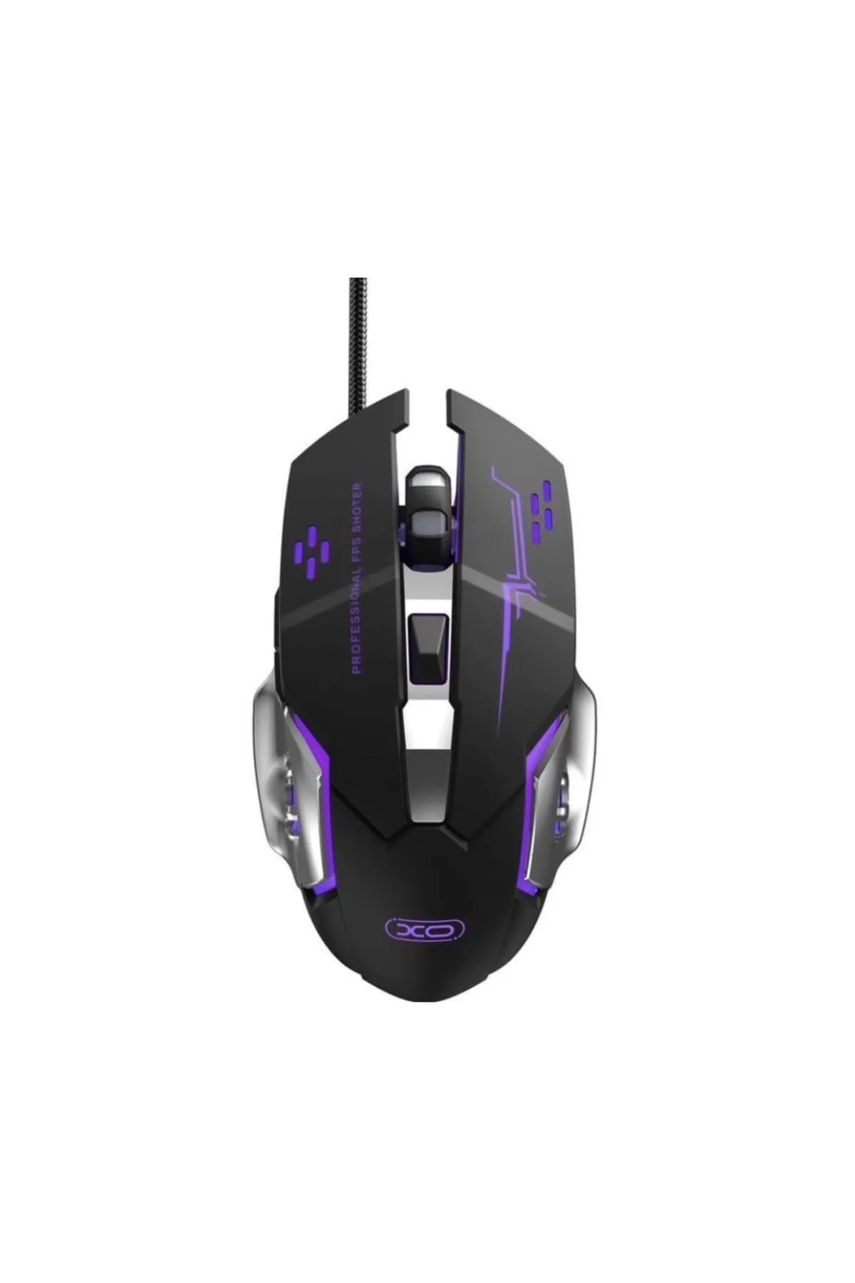 Xo Rgb Işıklı Hassas Dpi Ayarlı Mekanik Hisli Hasır Kablolu Profesyonel Gamer Oyuncu Mouse