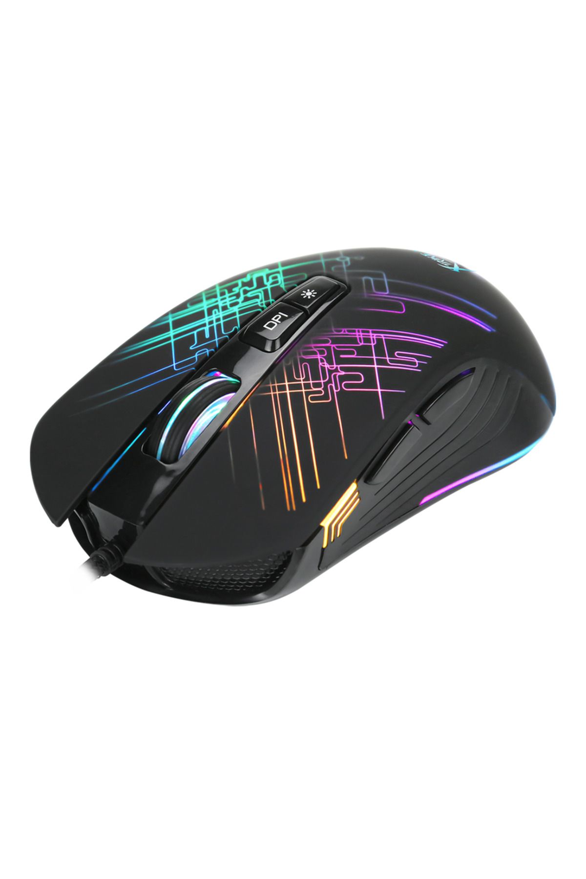 Canpay RGB Işıklı Profesyonel Gaming Oyuncu Mouse (1.7 Metre Kablo, İleri ve Geri Tuşu, 4800 DPI Ayarı)