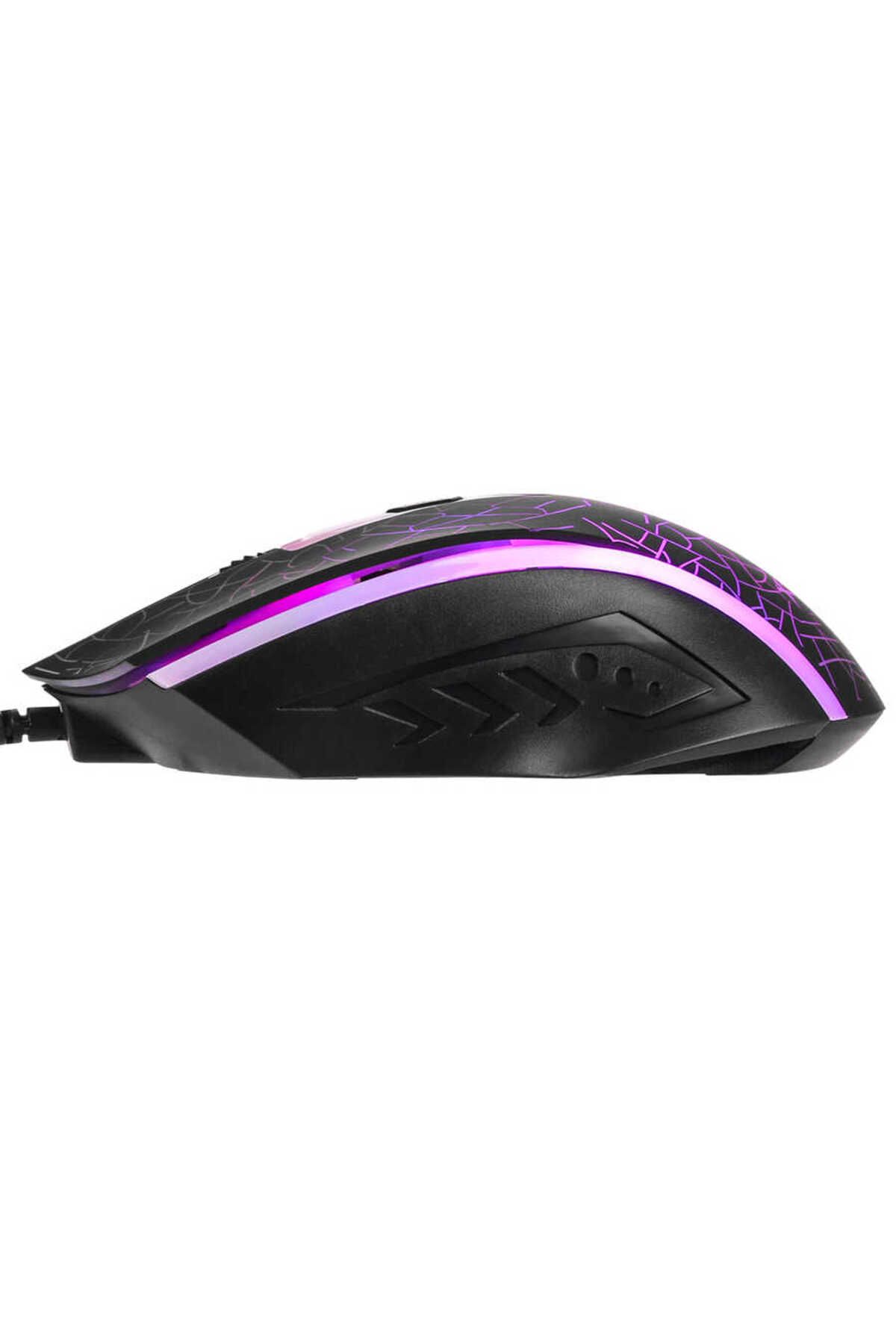 Canpay RGB LED Işık Aydınlatmalı 4 Tuşlu Ergonomik Oyuncu Gaming Mouse, 2 DPI Ayarı, Dayanıklı Tasarım