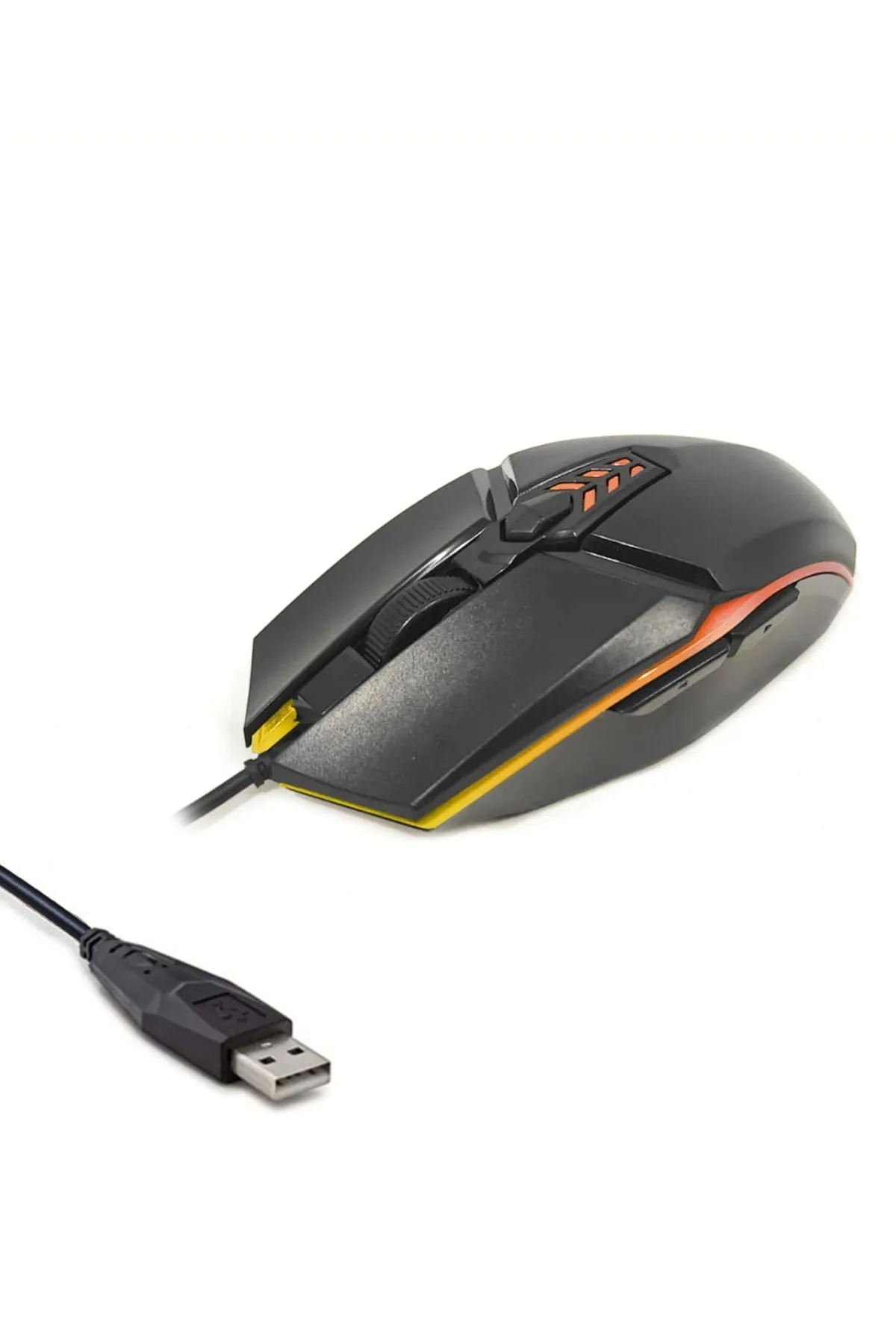 usin RGB Led Işıklı 6D Gaming Kablolu Mouse Notebook PC Windows  Uyumlu Oyuncu Mause -Bilgisayar Faresi