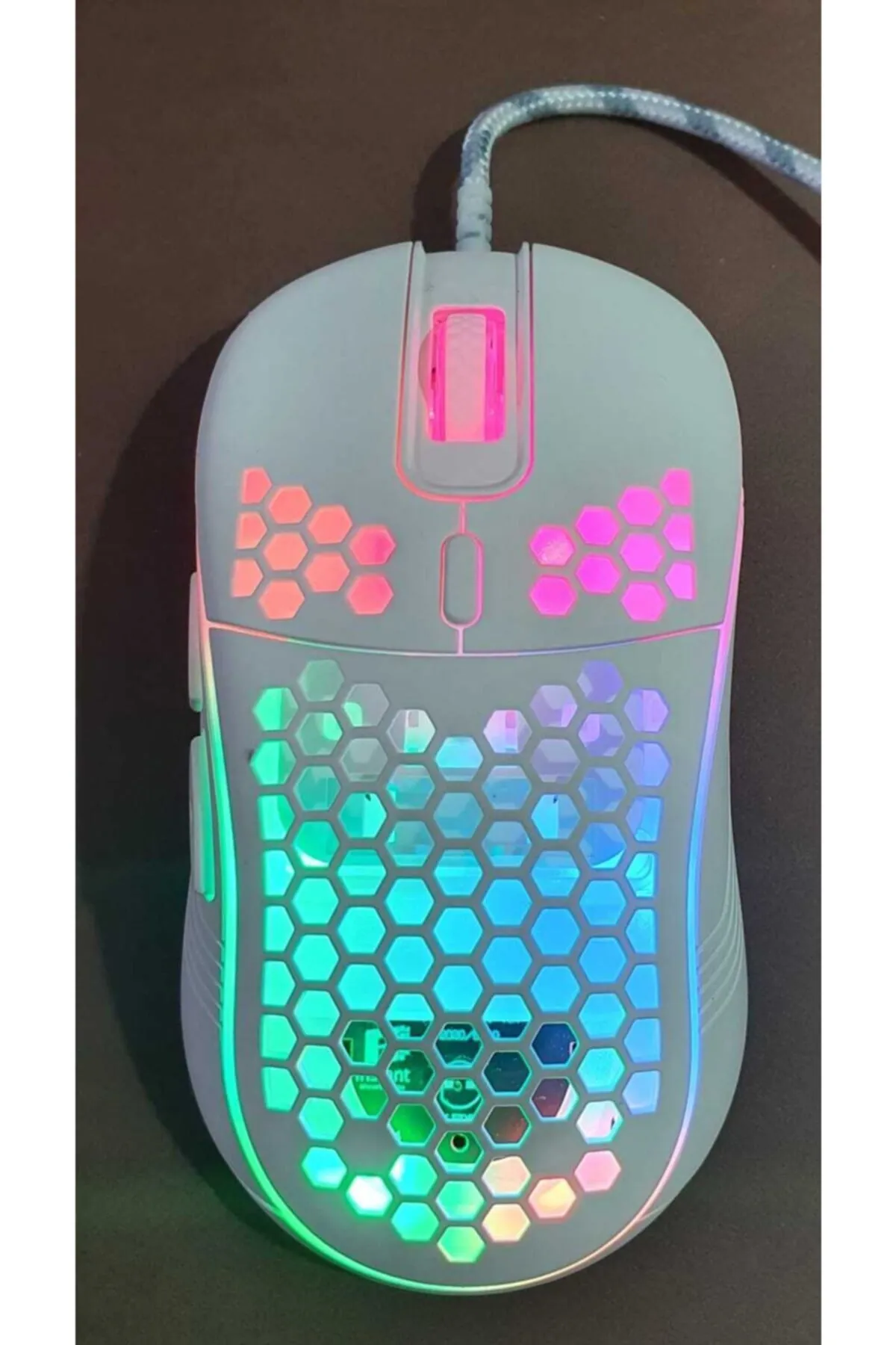 JUNGLEE Rgb Led Işıklı Oyuncu Mouse Gaming 800-2400 Dpi 0 Oyun Mouse Mat Siyah En Yeni 440583