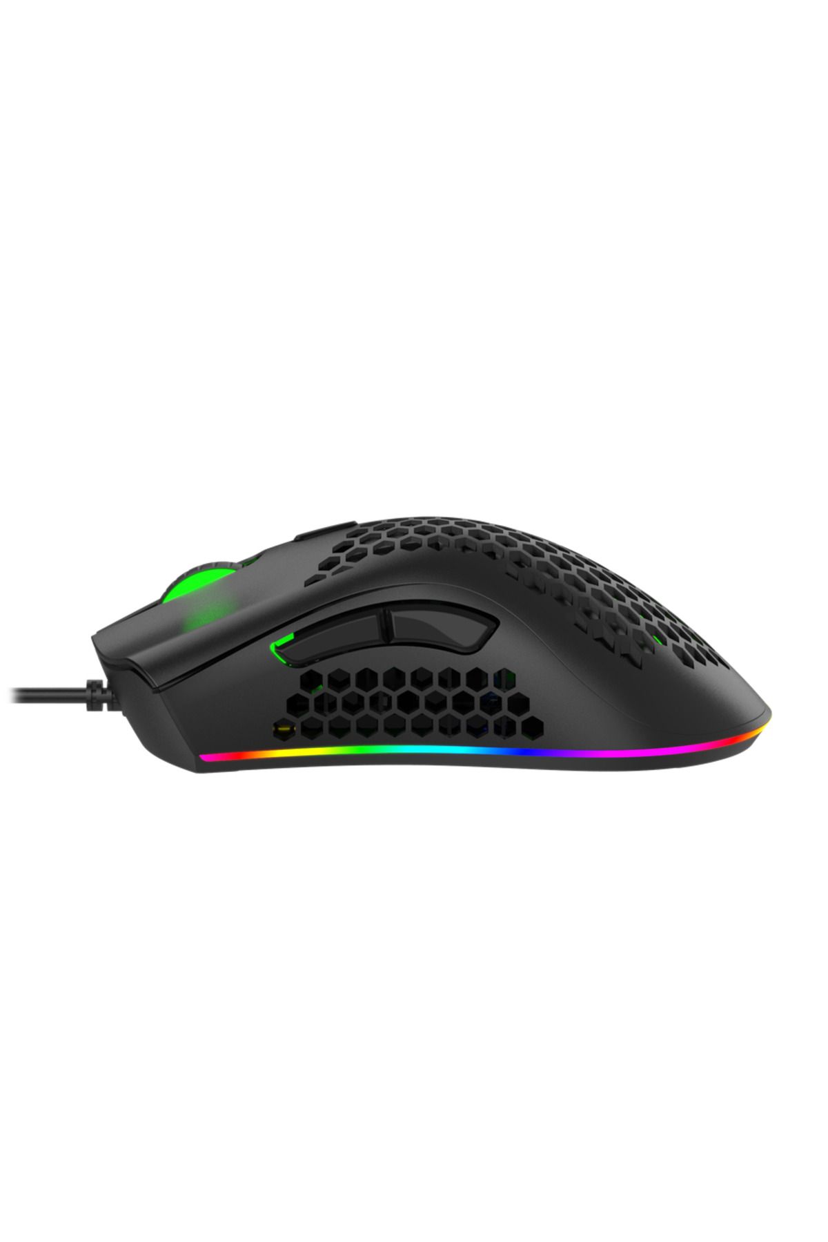 Canpay RGB LED Işıklı, Profesyonel Makro Gaming Oyuncu Mouse Ağırlık Ayarlama Özel Ateş Tuşlu Özelliği