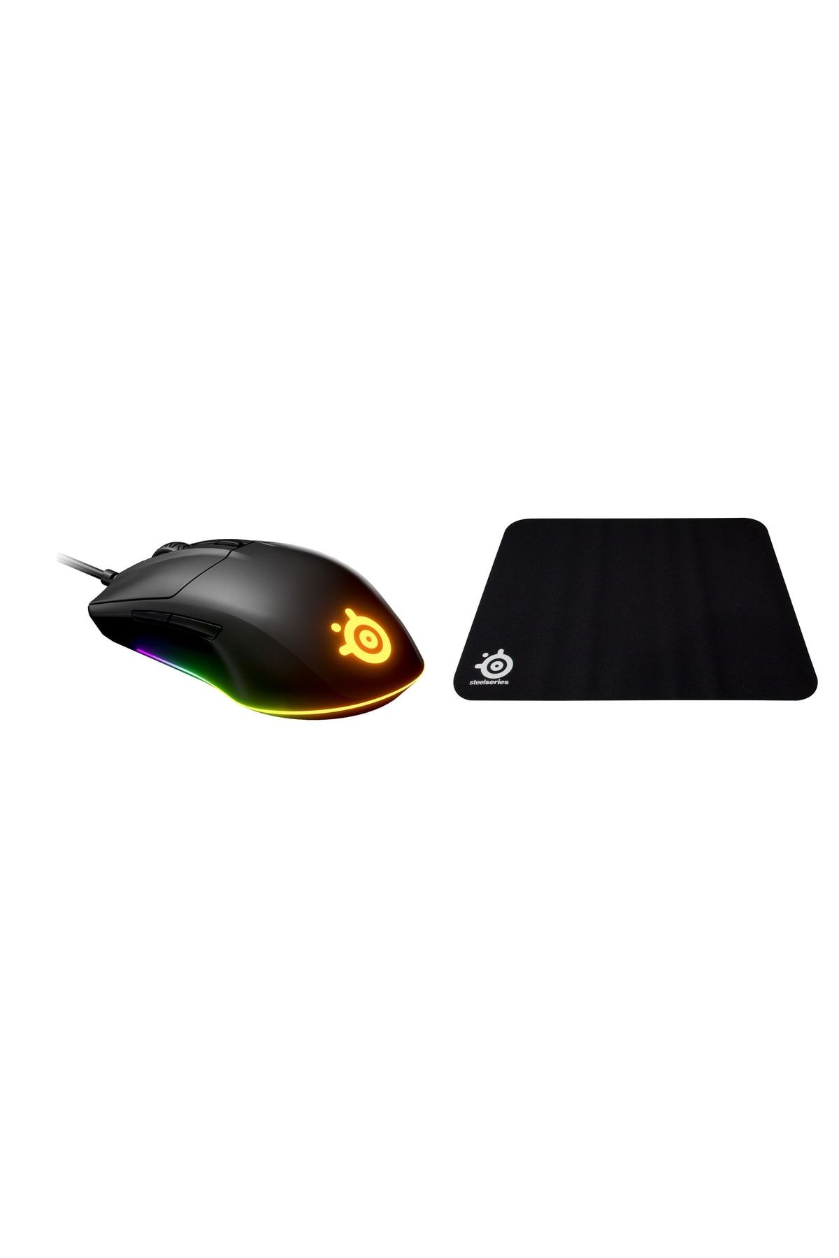 SteelSeries Rival 3 Rgb Oyuncu Mouse Qck Large Mousepad Bundle shopselstreny 878477