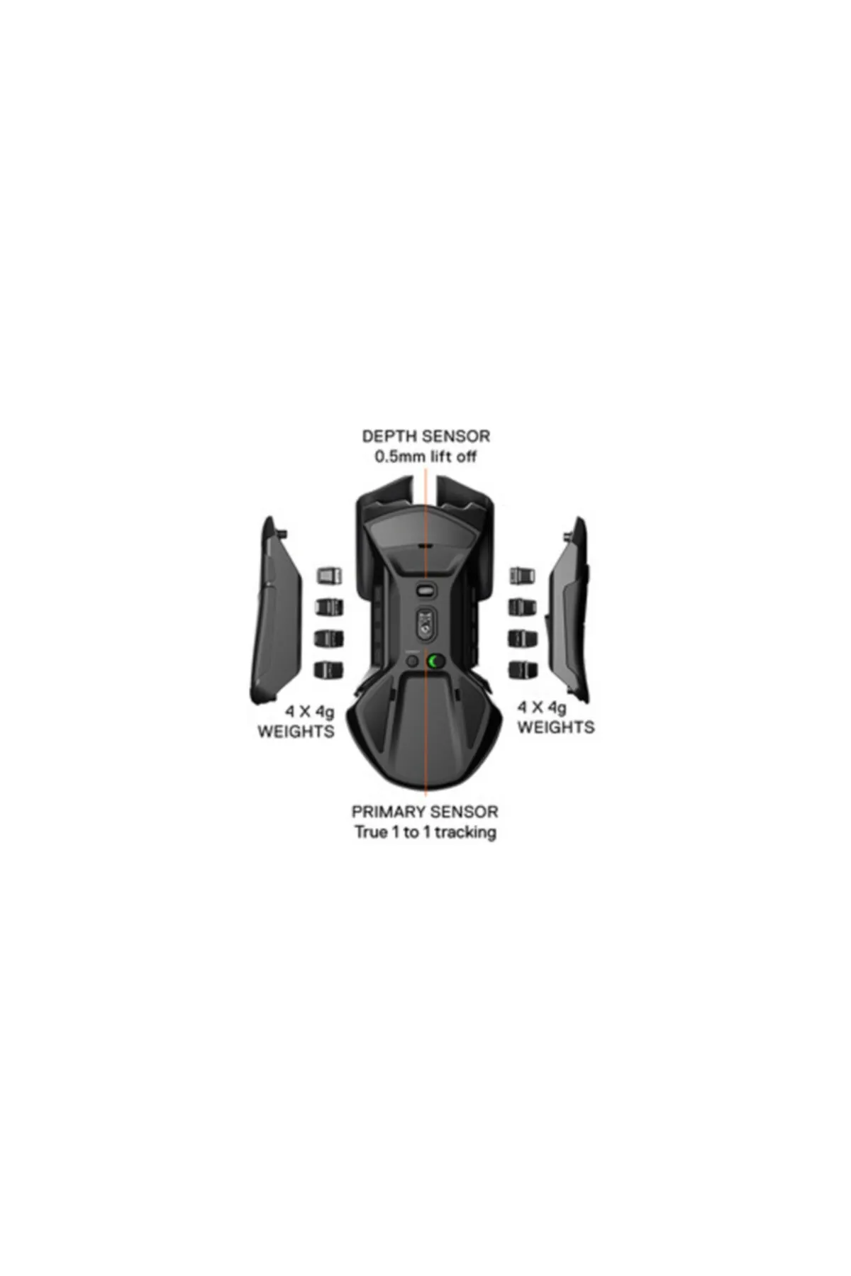 SteelSeries Rival 650 Wireless- Uyumlu Kablosuz Gaming Mouse, Çift Optik Sensör, Ayarlanabilir Ağırlık Sis