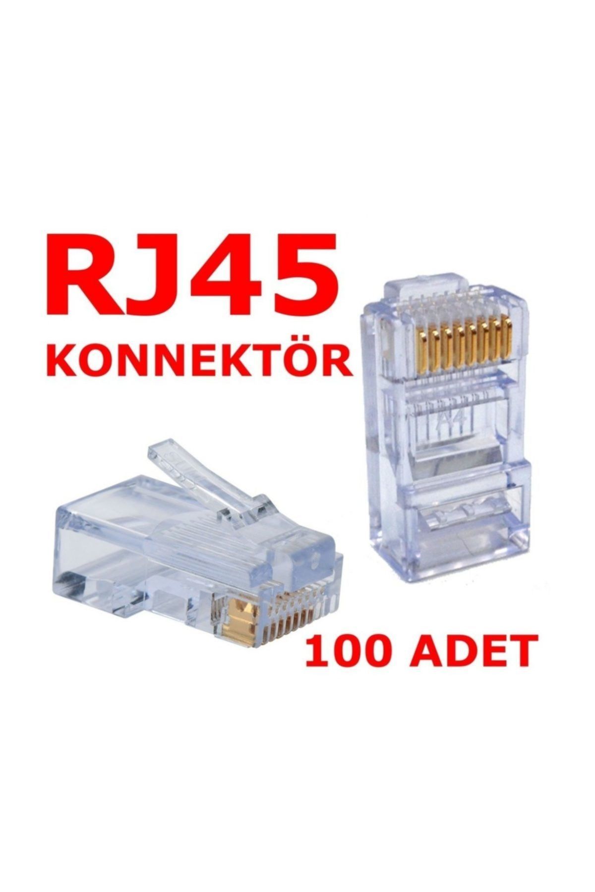 OEM Rj45 100 Adet Network Konnektör Jack Cat5 Cat6