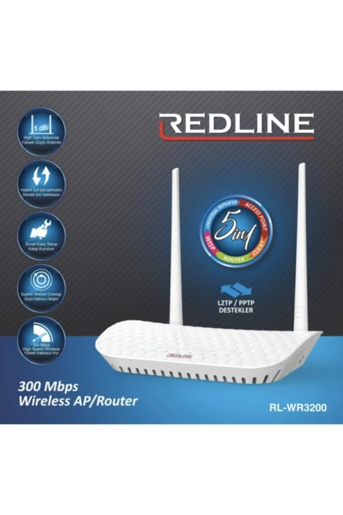 Redline Rl-wr3200 300 Mbps Kablosuz Acces Point Repeater Kablosu