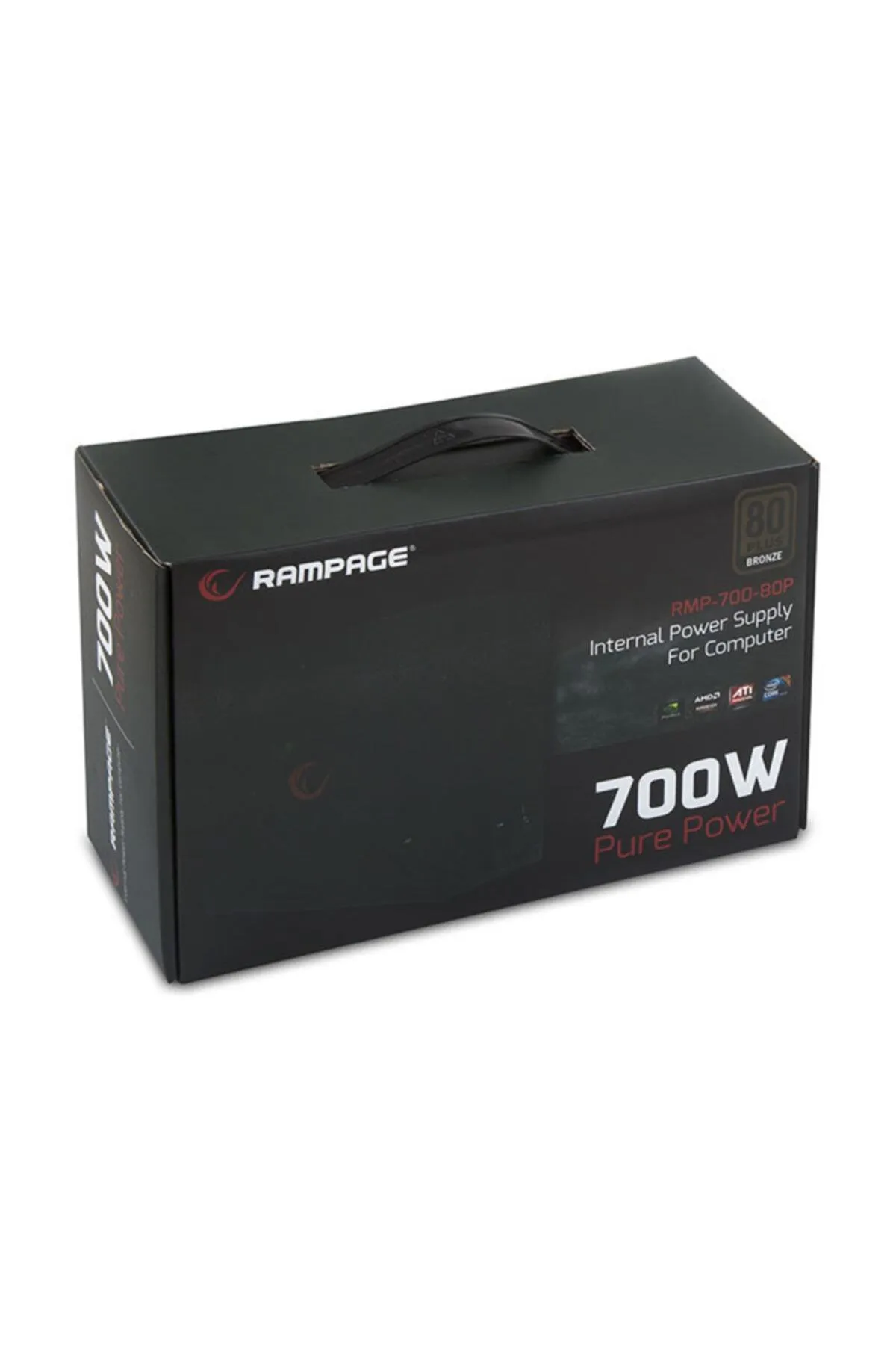 Rampage RMP-700-80P 700W 80 PLUS 12cm Fan Aktif PFC Power Supply