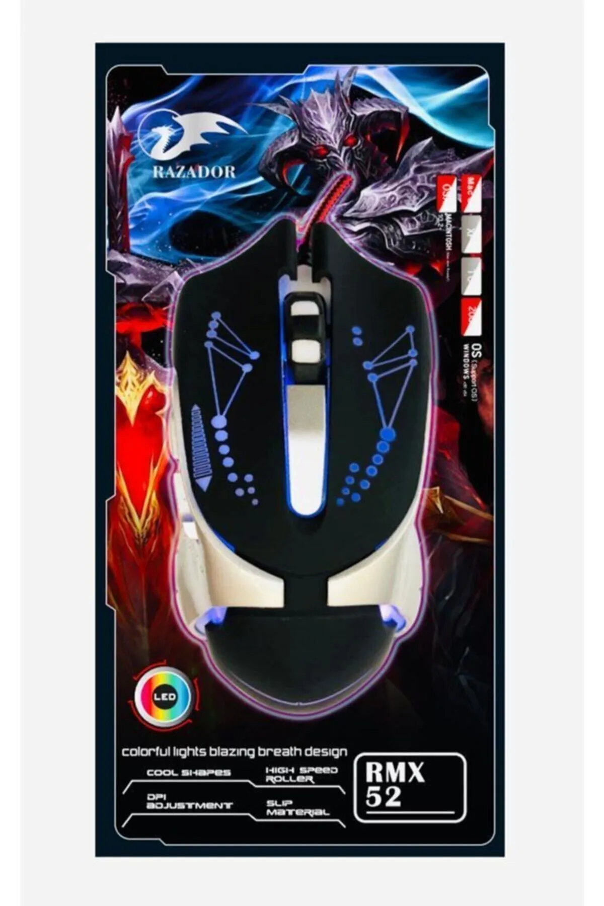 Razador Rmx-52 Işıklı Gaming Oyuncu Mouse