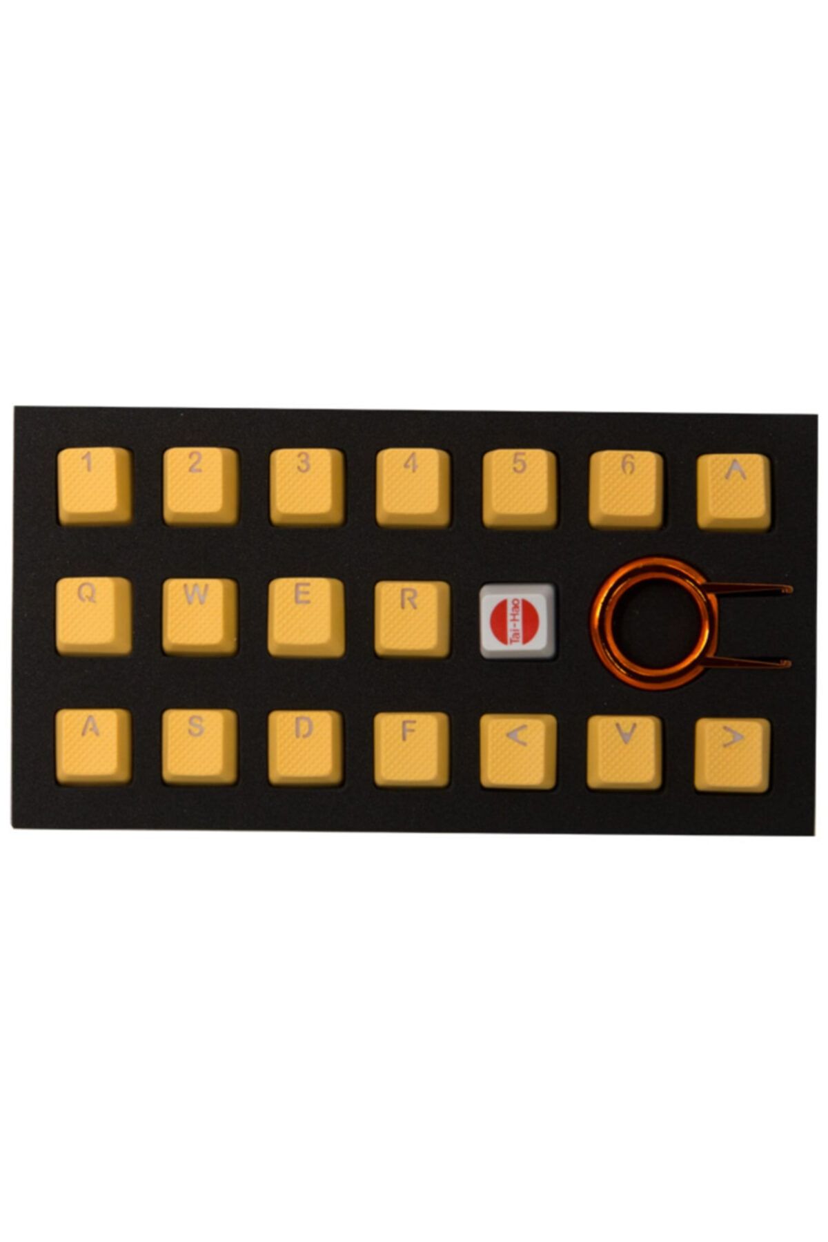 Tai-Hao Ürünler Rubber Gaming Aydınlatmalı Keycaps Set - 18 Keys Rubberized Doubleshot