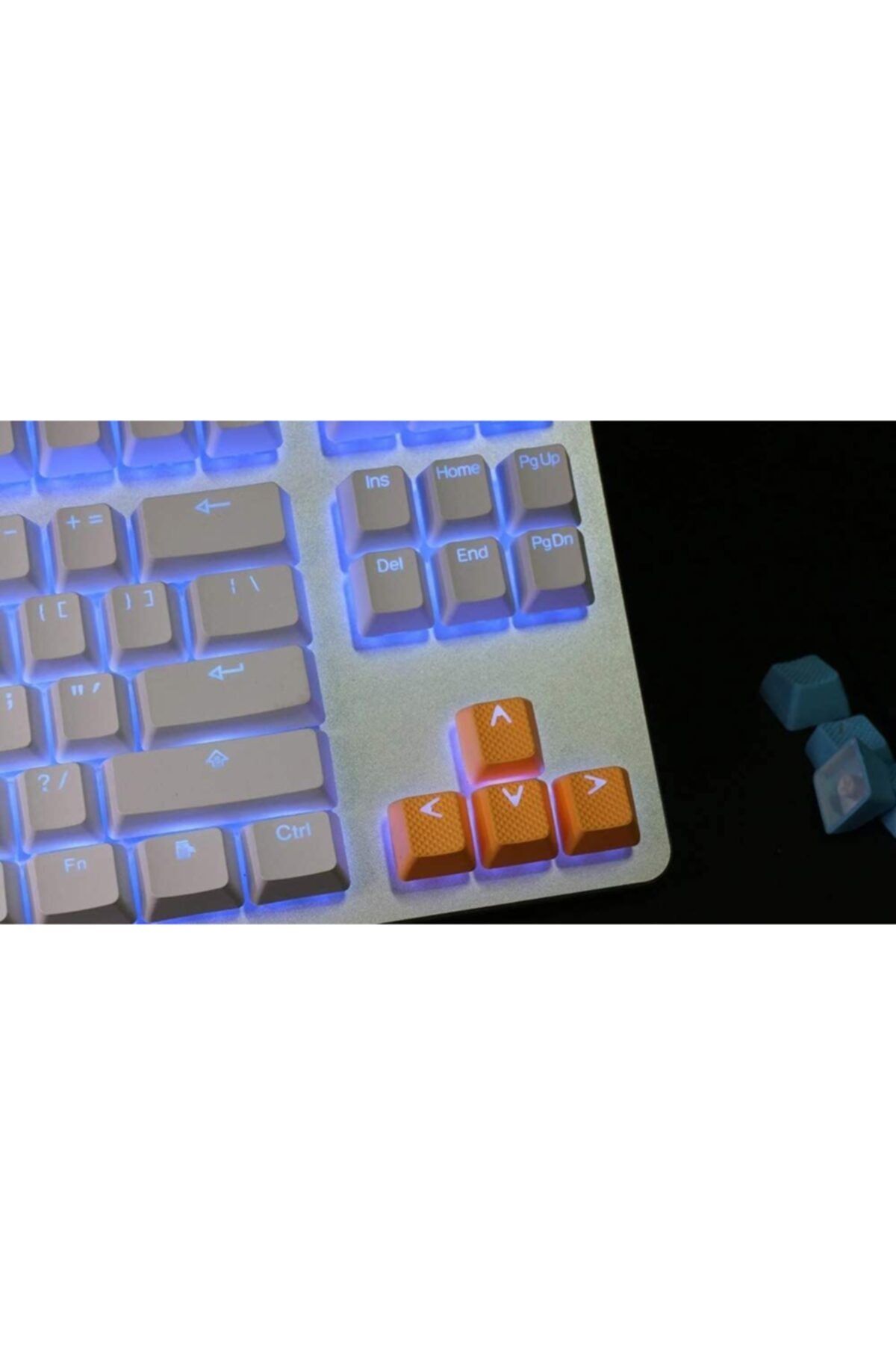 Tai-Hao Ürünler Rubber Gaming Aydınlatmalı Keycaps Set - 18 Keys Rubberized Doubleshot