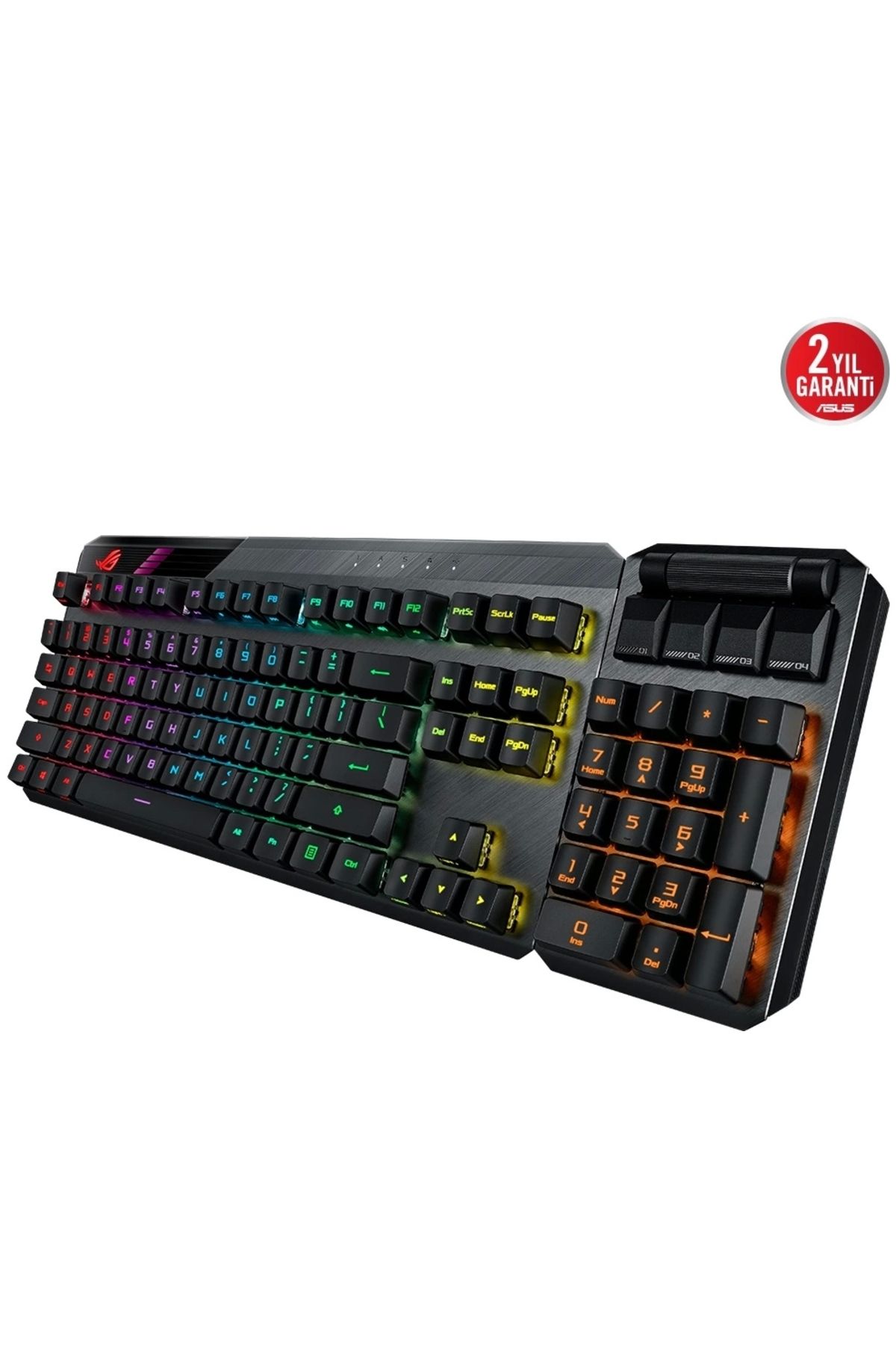 Asus Rog Claymore Iı Rx Red Optik Mekanik Switch Modüler Tkl Rgb Mekanik Kablosuz Gaming (OYUNCU) Kl